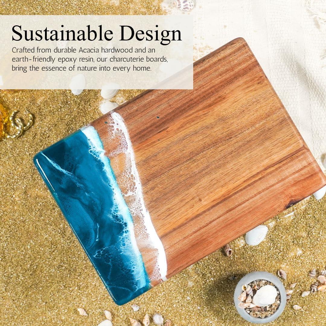 Tabla de Queso Acacia Lynn & Liana 20x28 cm Ecológica