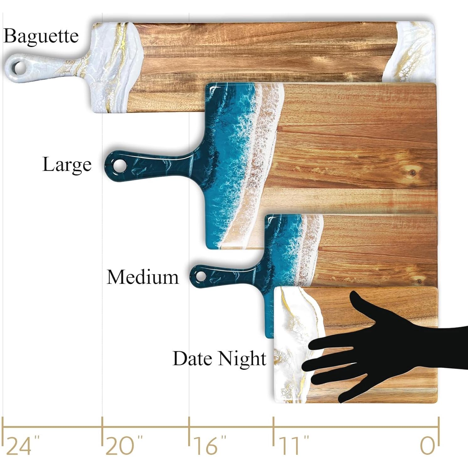 Tabla de Queso Acacia Lynn & Liana 20x28 cm Ecológica