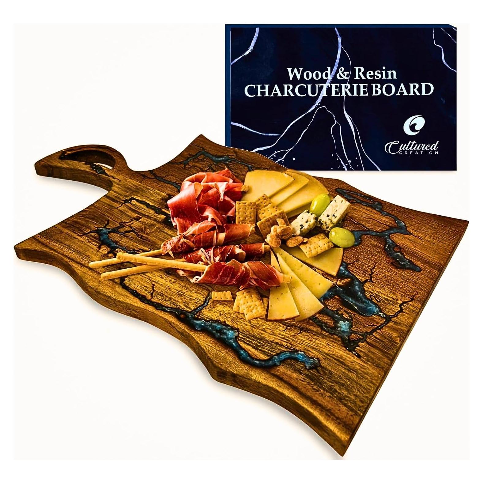 Tabla de Charcutería CREACIÓN CULTURADA 30x25 cm Madera Acacia