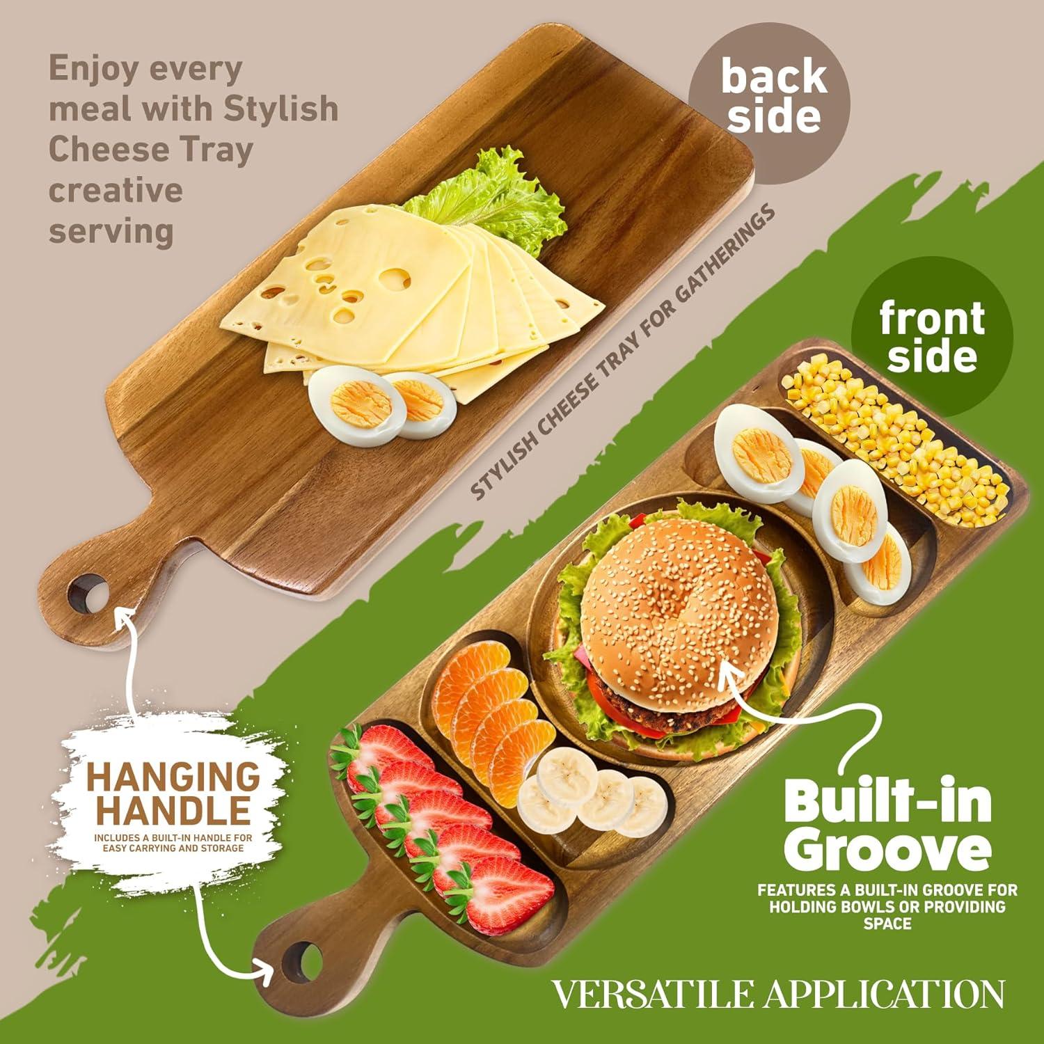 Bandeja de Madera de Acacia Reversible Levelshore 0.57 kg