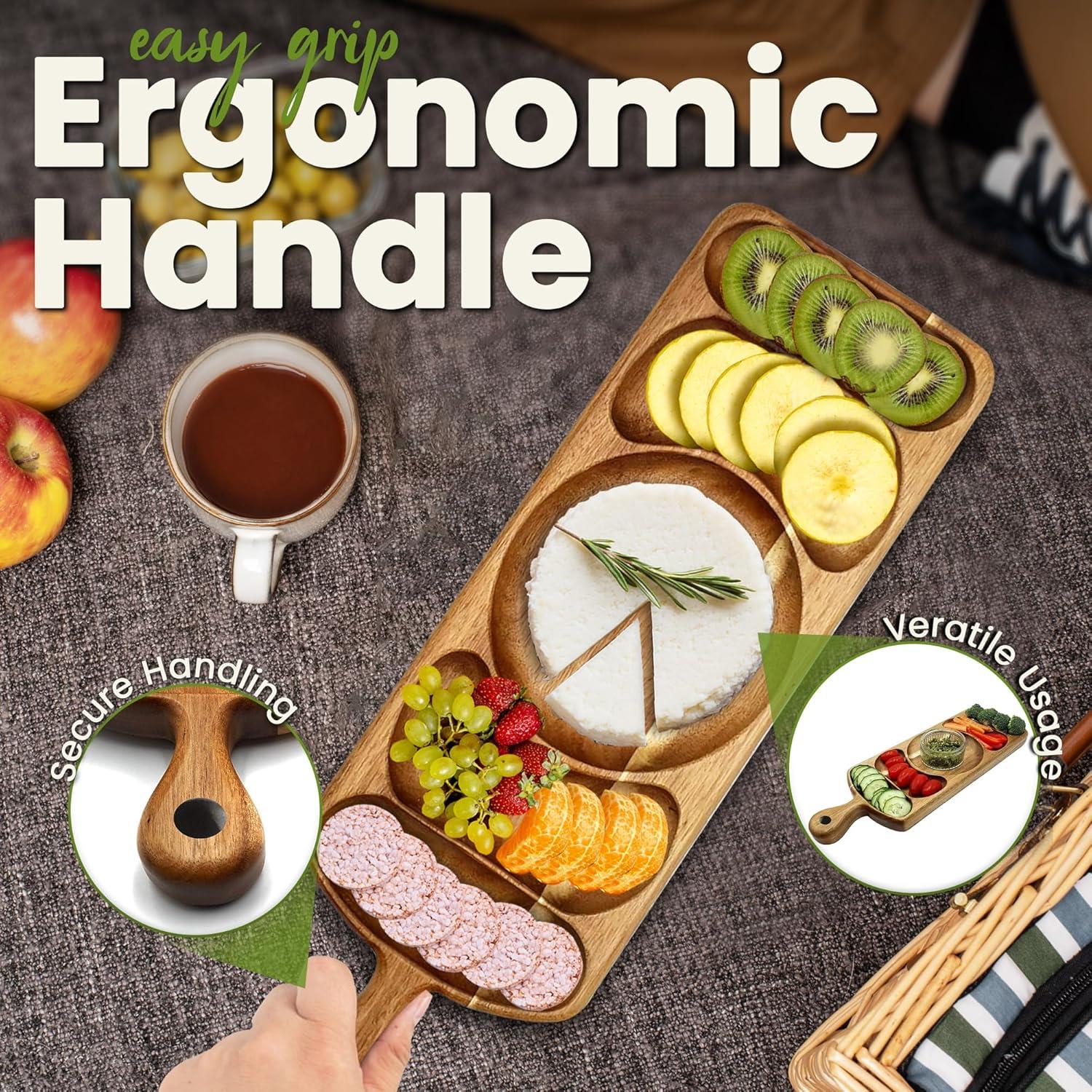 Bandeja de Madera de Acacia Reversible Levelshore 0.57 kg