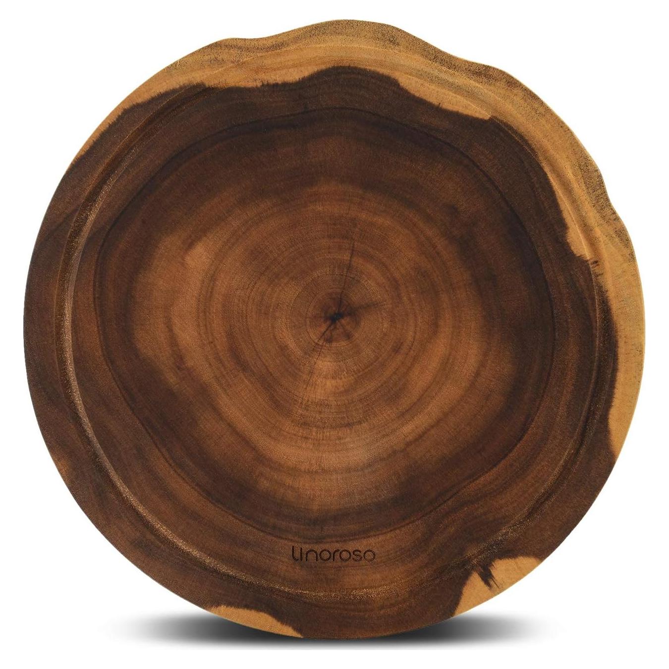 Tabla de Queso Redonda Reversible Linoroso 30.48cm Madera Acacia