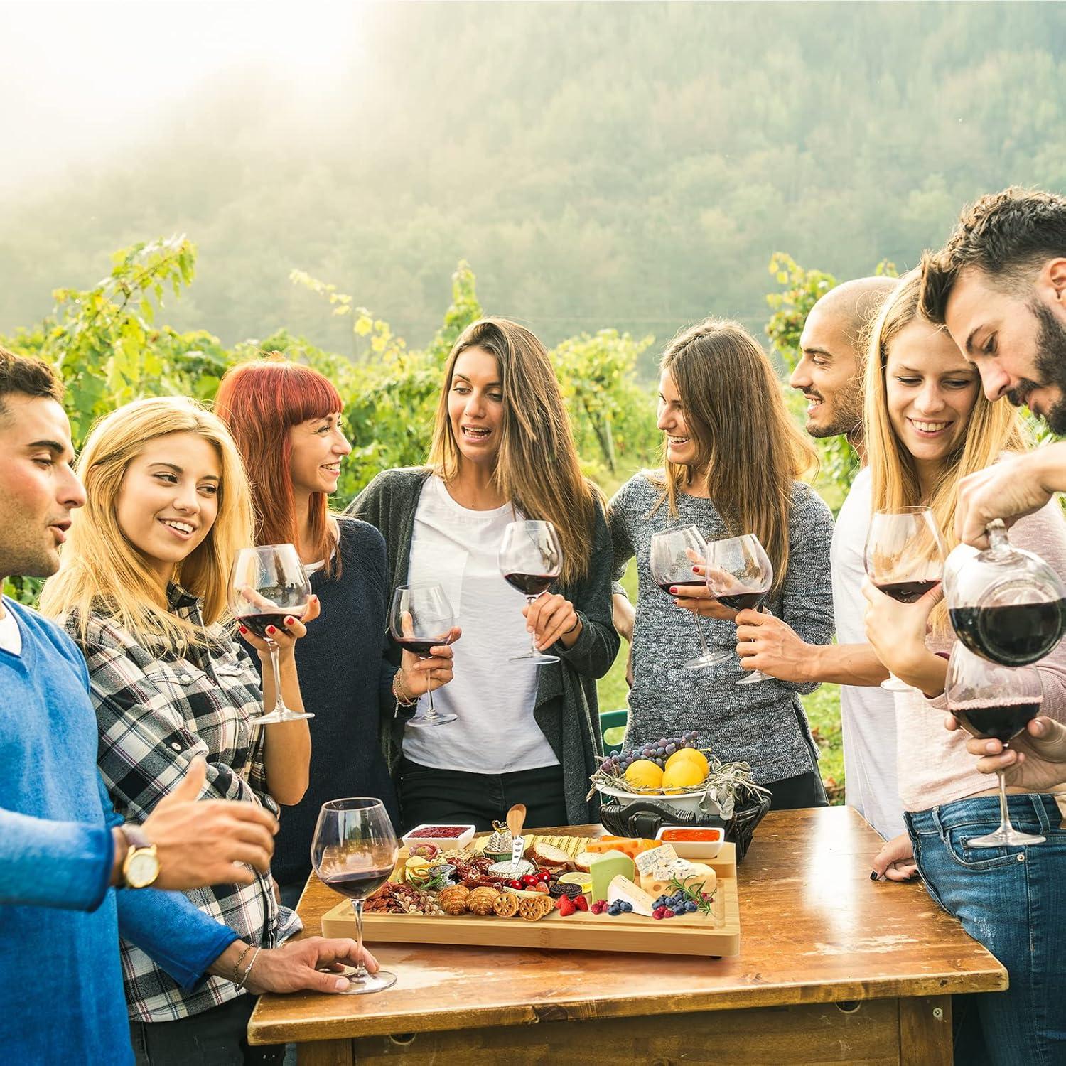 Tabla de Charcutería Beautlohas con 2 Tazones y Cuchillos