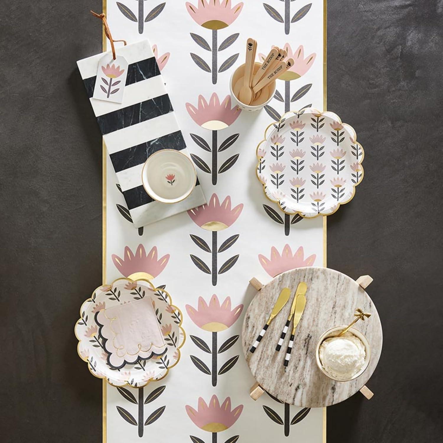 Tablero de Charcutería de Mármol Santa Barbara 35.56x15.24cm Rayas