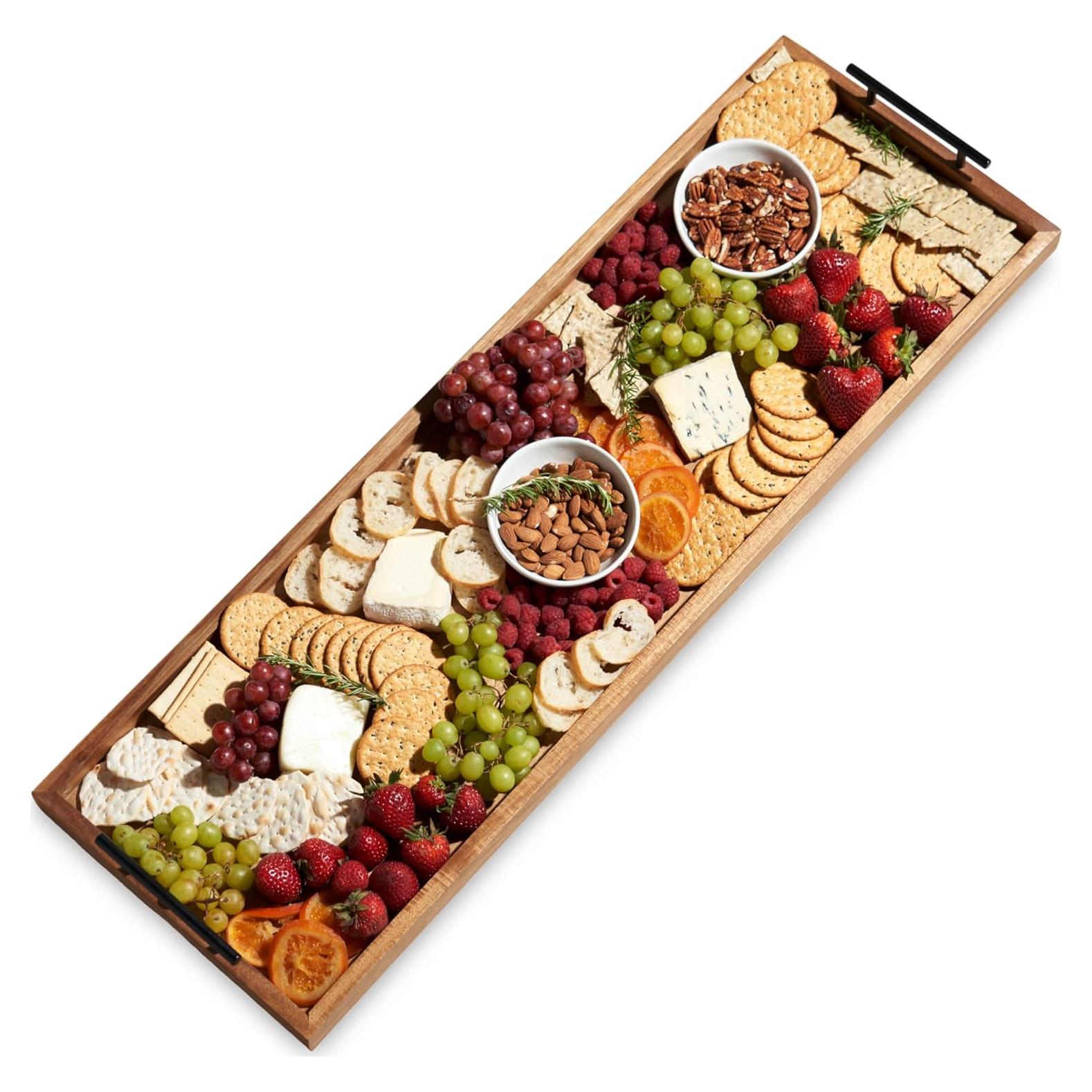 Tabla de Queso Rectangular de Madera Acacia Twine 91x30 cm