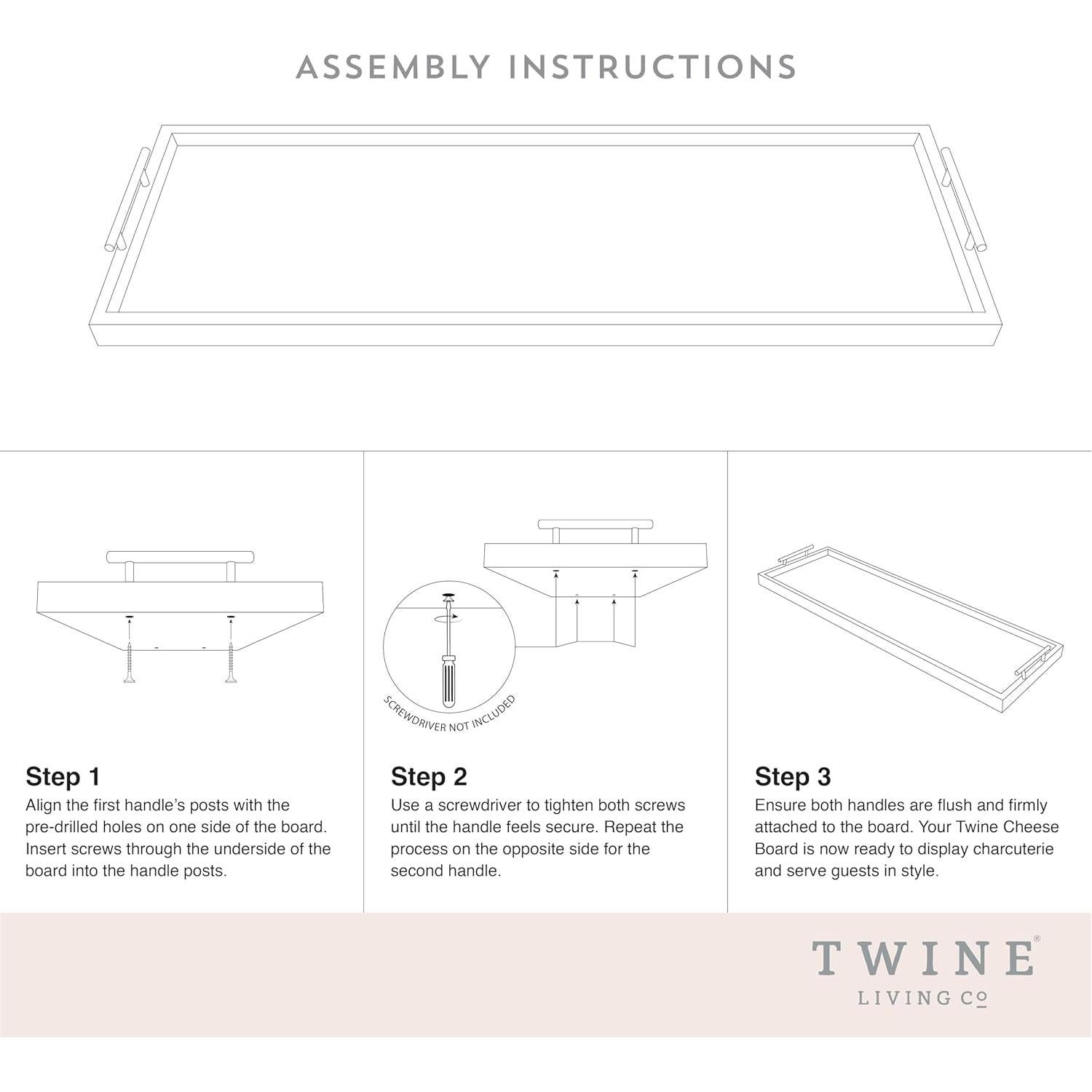 Tabla de Queso Rectangular de Madera Acacia Twine 91x30 cm