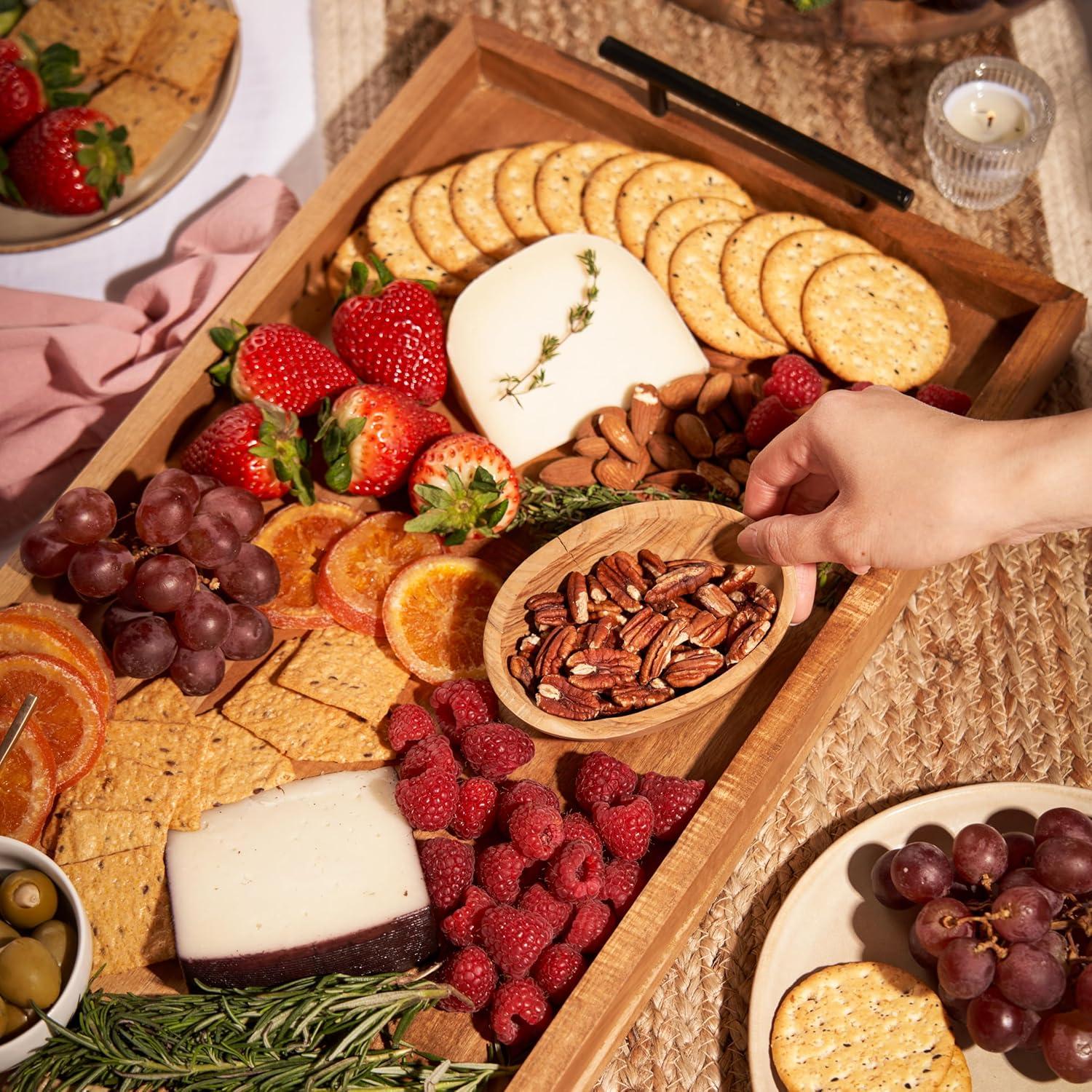 Tabla de Queso Rectangular de Madera Acacia Twine 91x30 cm