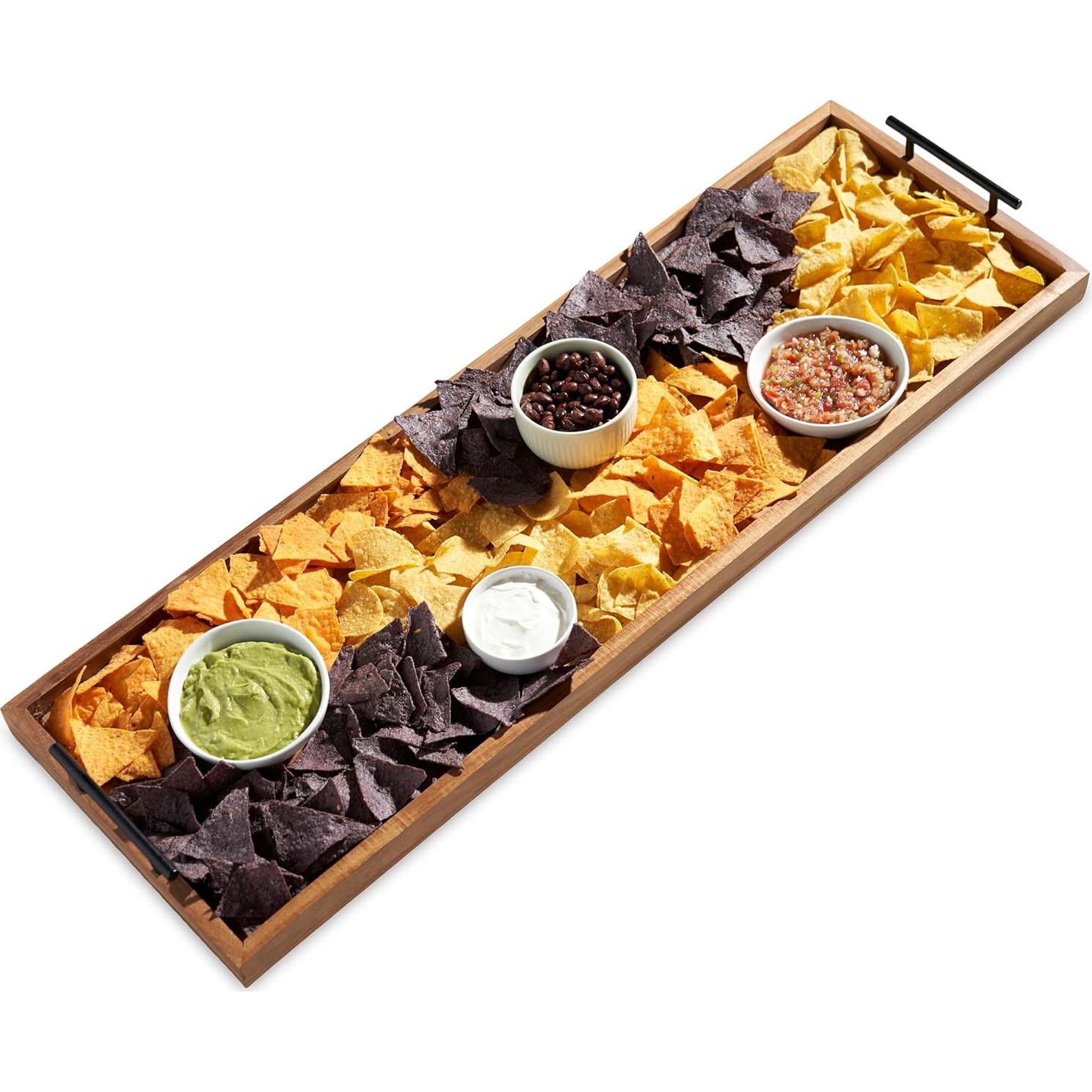 Tabla de Queso Rectangular de Madera Acacia Twine 91x30 cm