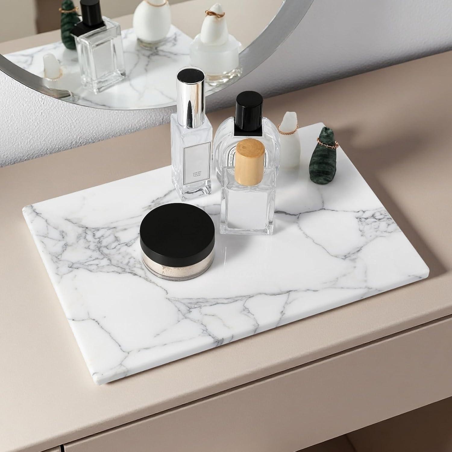 Tabla de Cortar de Mármol Natural Koville Arabescato 30x20 cm