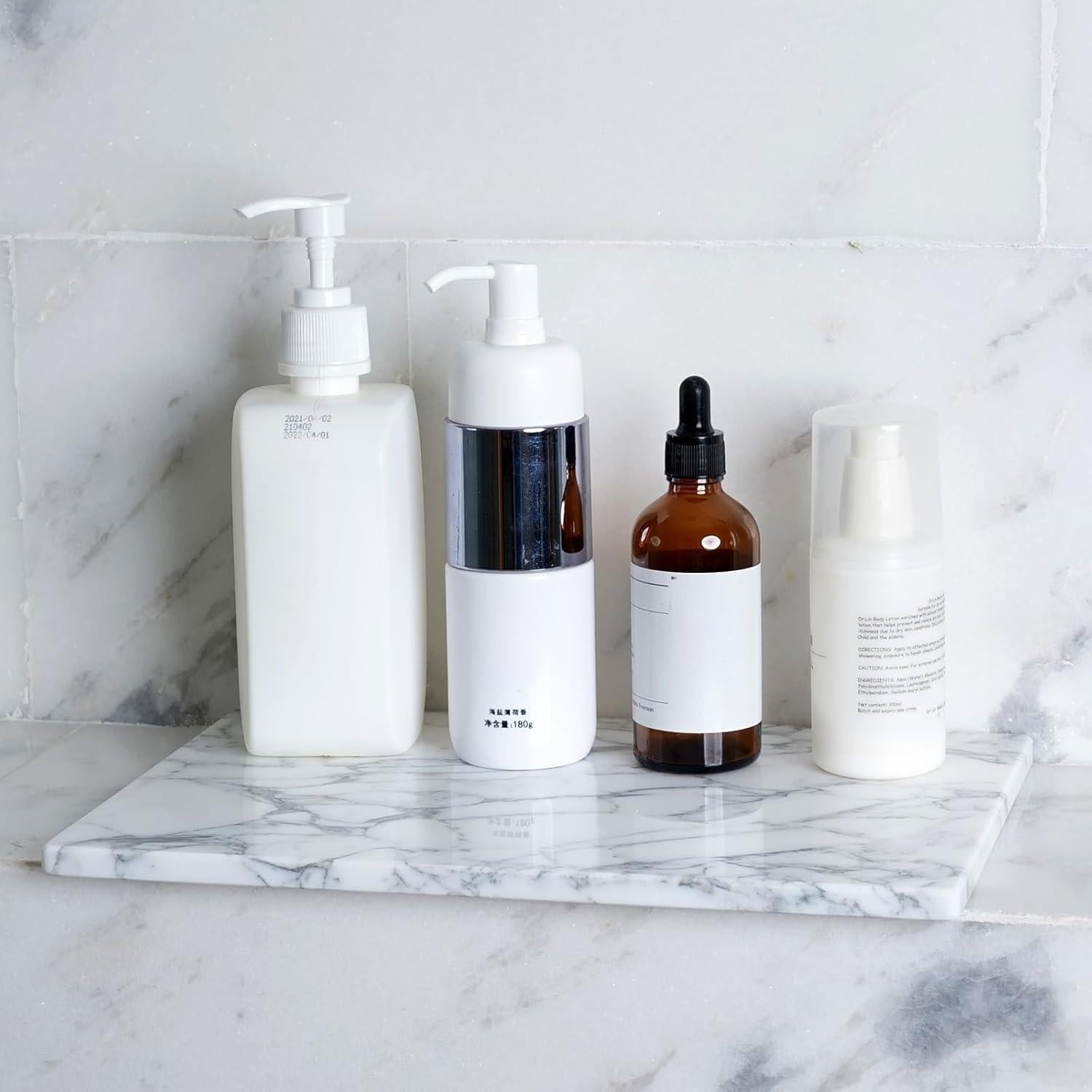 Tabla de Cortar de Mármol Natural Koville Arabescato 30x20 cm