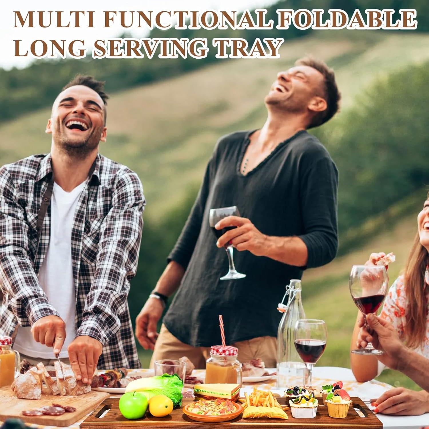 Tabla de Charcutería Plegable SHANDERBAR 84 x 30 cm Madera Acacia