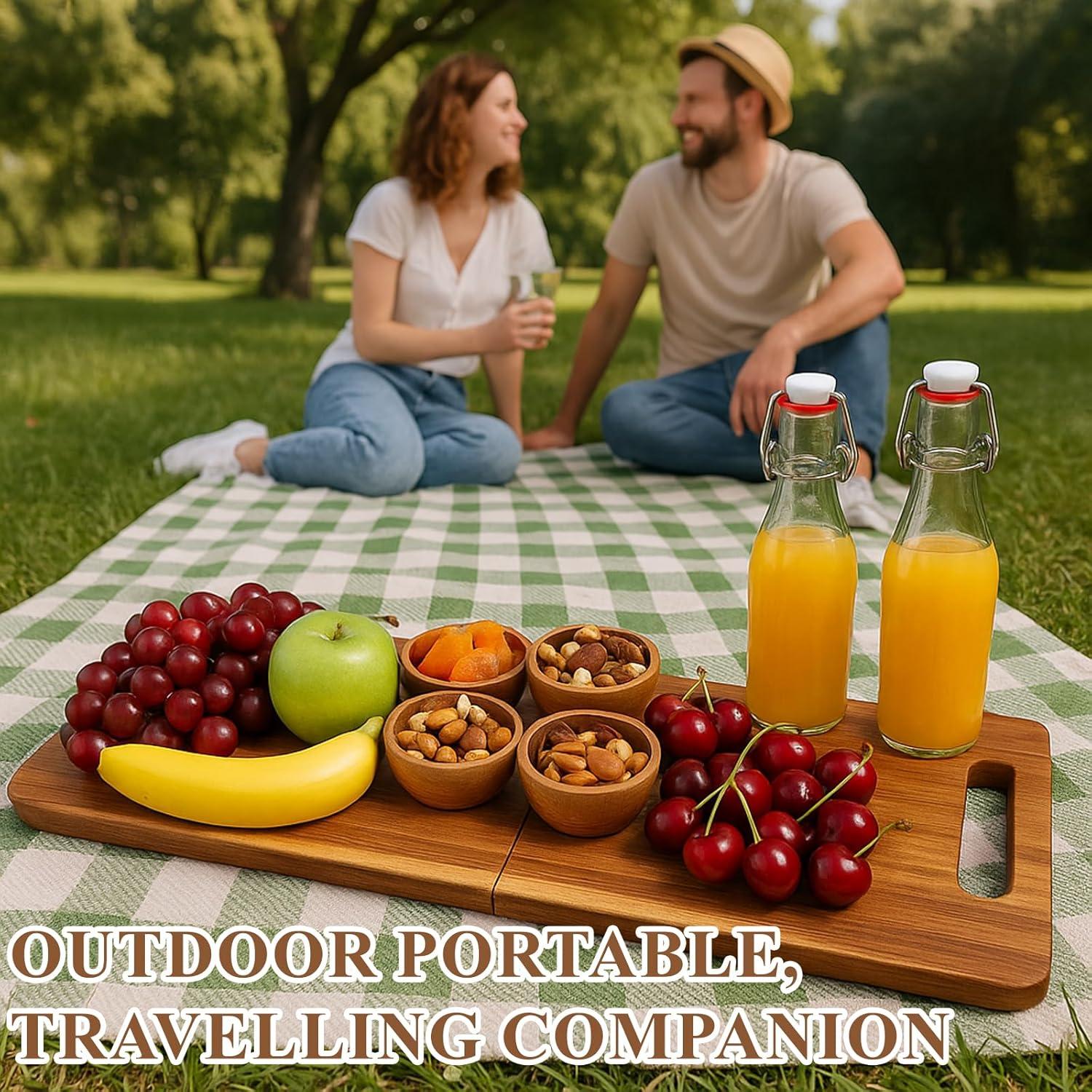 Tabla de Charcutería Plegable SHANDERBAR 84 x 30 cm Madera Acacia