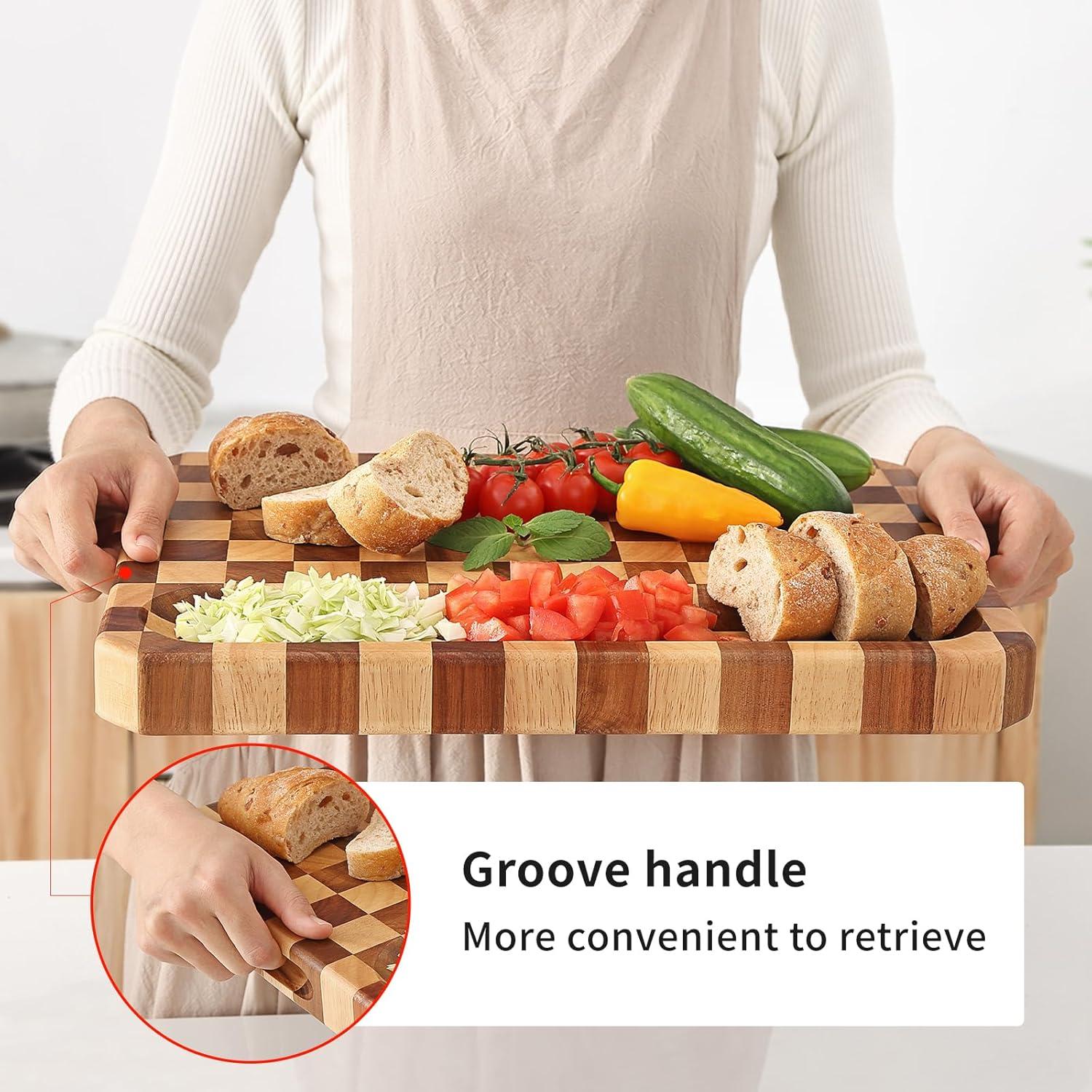 Tabla de Cortar de Madera de Acacia Musifan 46x34 cm