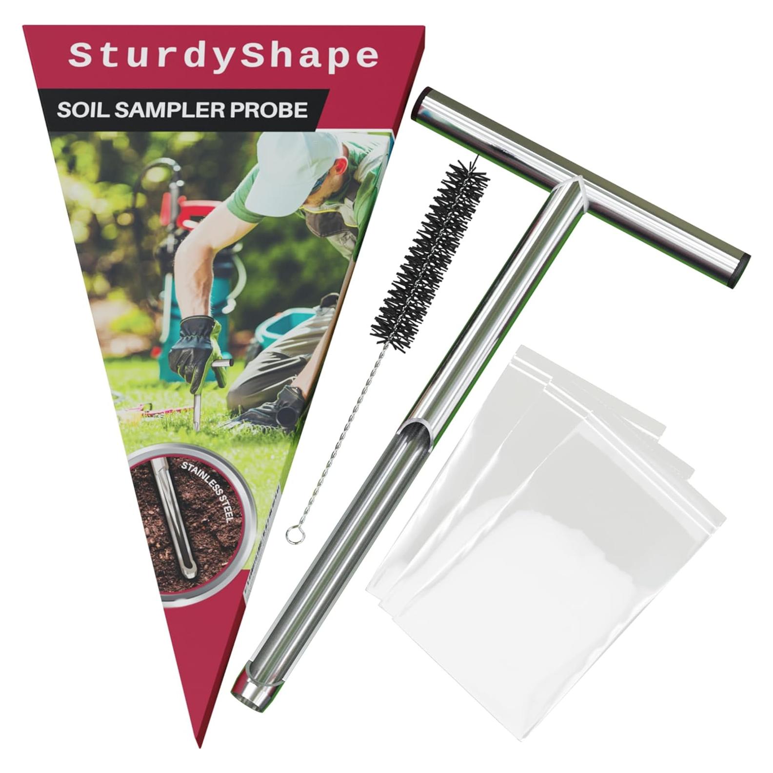Sonda de Muestreo de Suelo SturdyShape 30.48 cm Acero Inoxidable