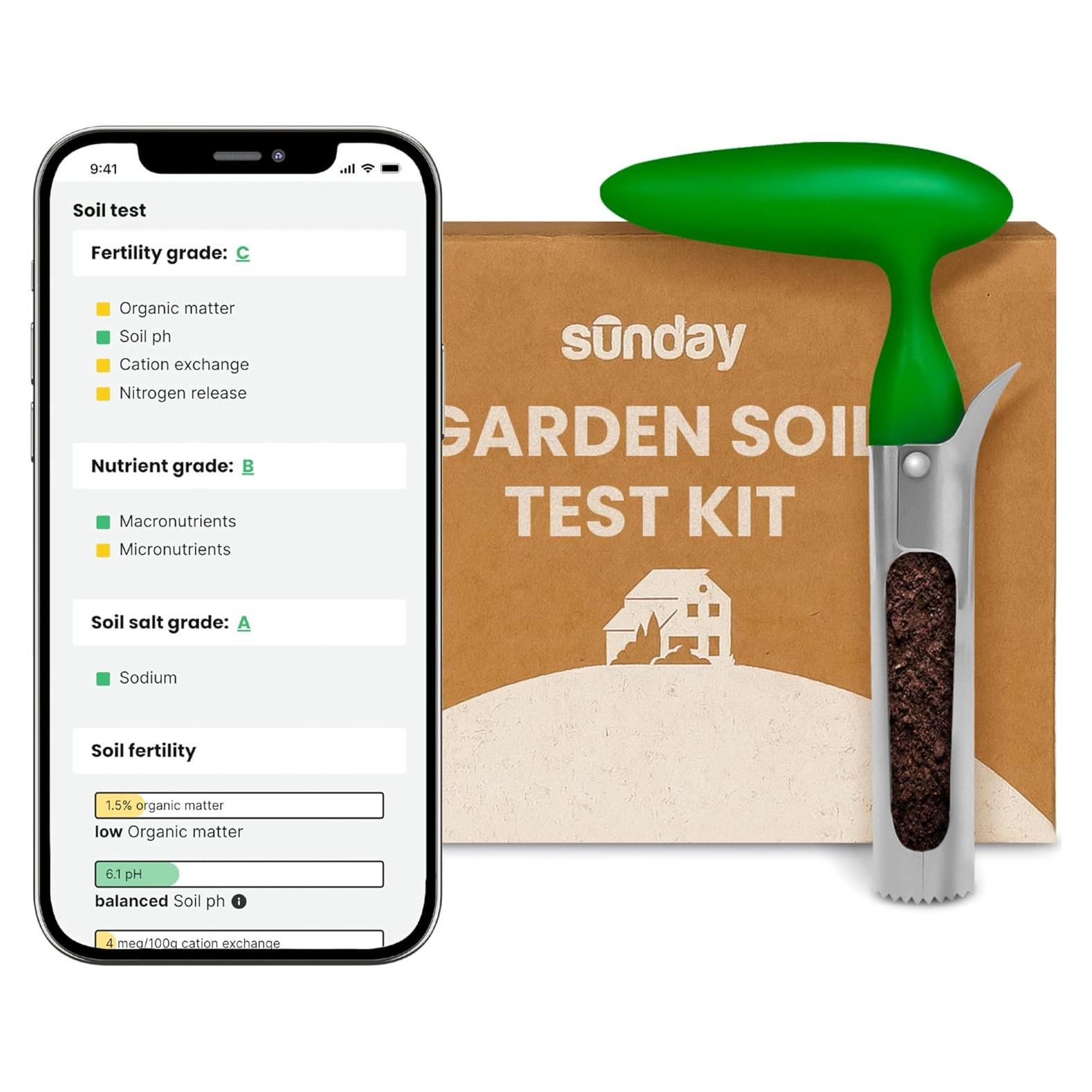 Kit de Prueba de Suelo para Jardín Sunday - Análisis de Nutrientes