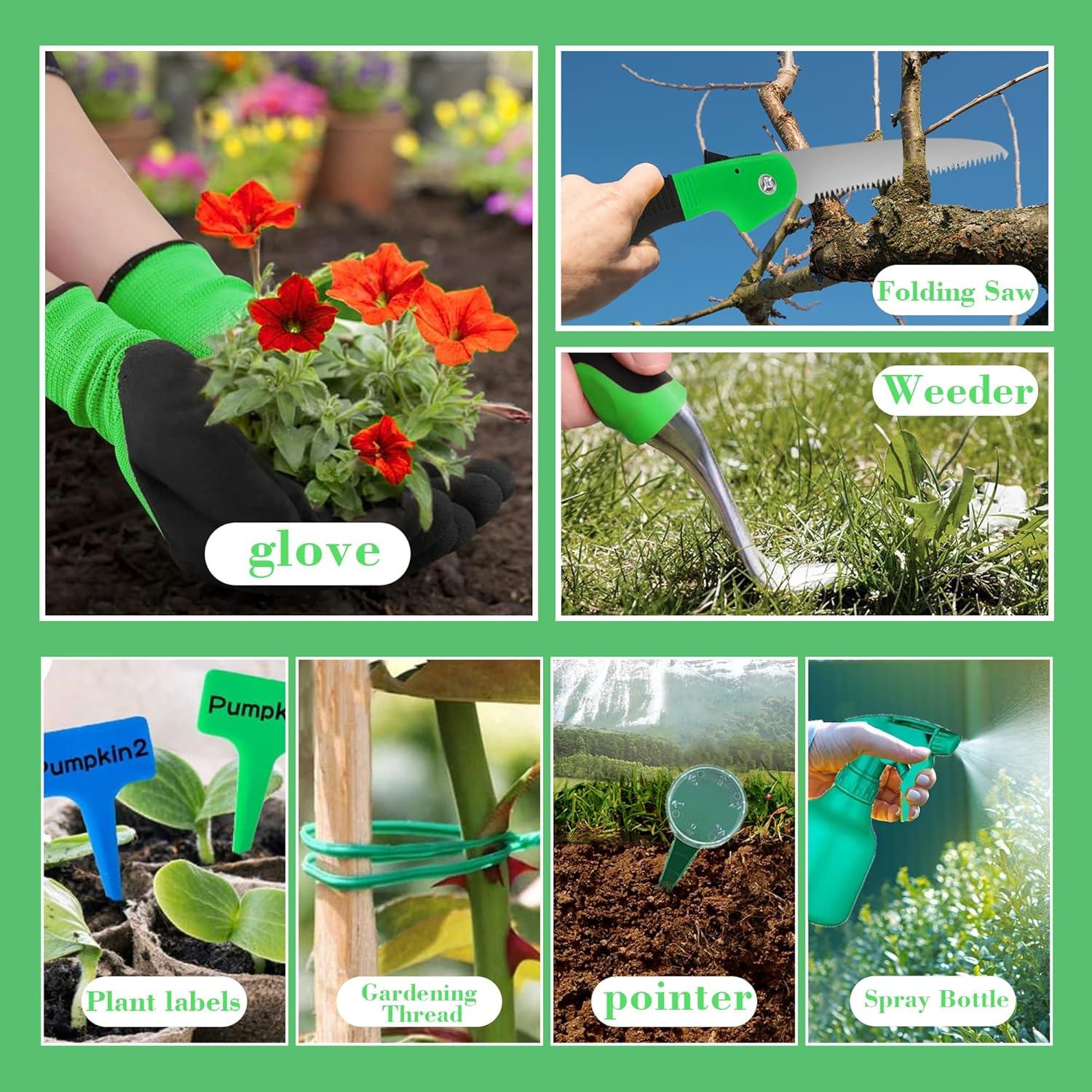 Conjunto de Herramientas de Jardinería WNJ 14 Piezas Acero Inoxidable