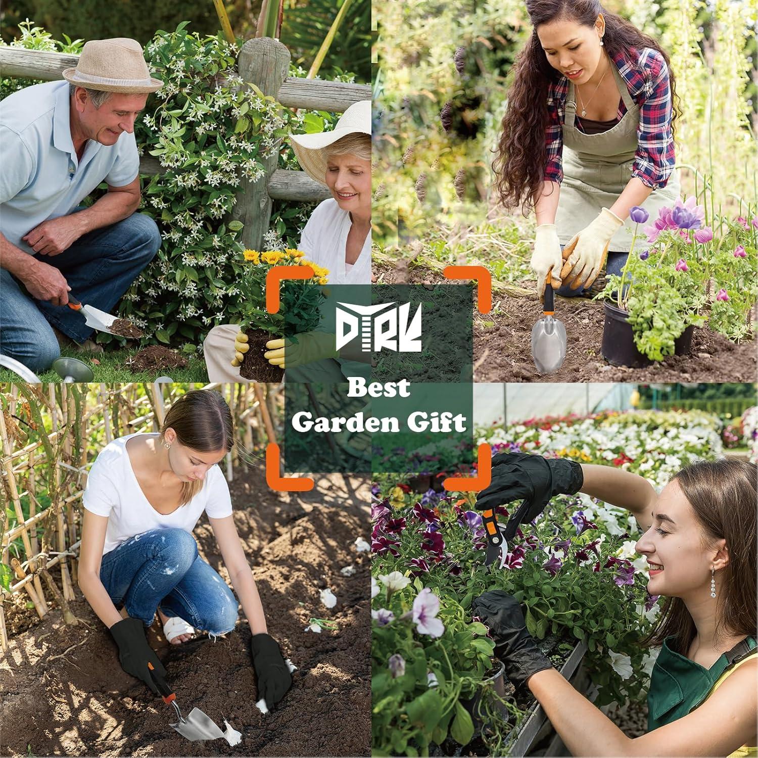 Juego de Herramientas de Jardín DTRK 8 Piezas Acero Inoxidable