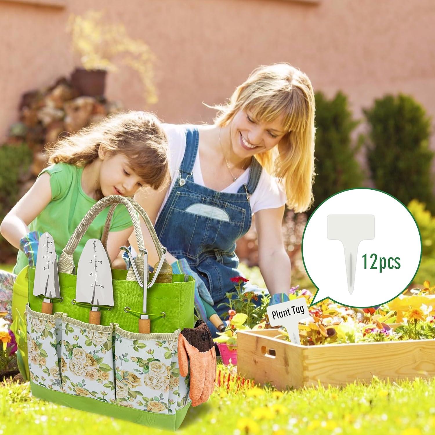 Juego de herramientas de jardinería 20 piezas BOMOKS acero inoxidable