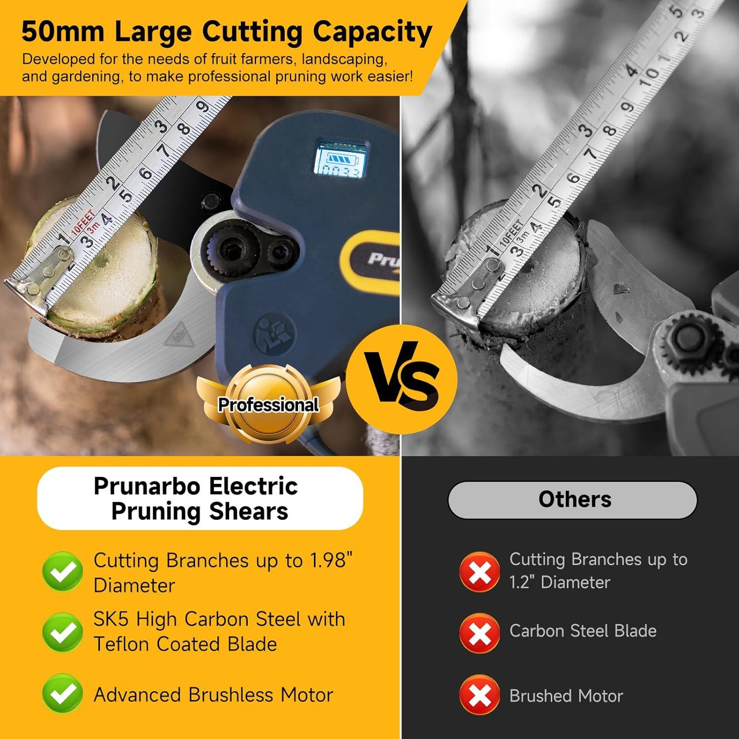 Tijeras de Podar Eléctricas Inalámbricas Prunarbo PR-E50 50mm