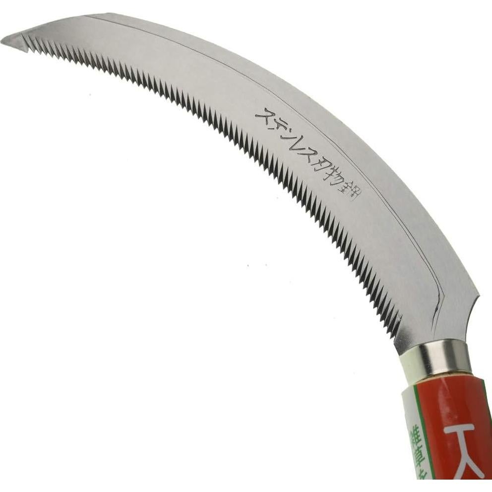 Hoz de Cosecha KEYI con Mango de Madera y Cuchilla de 16.8 cm