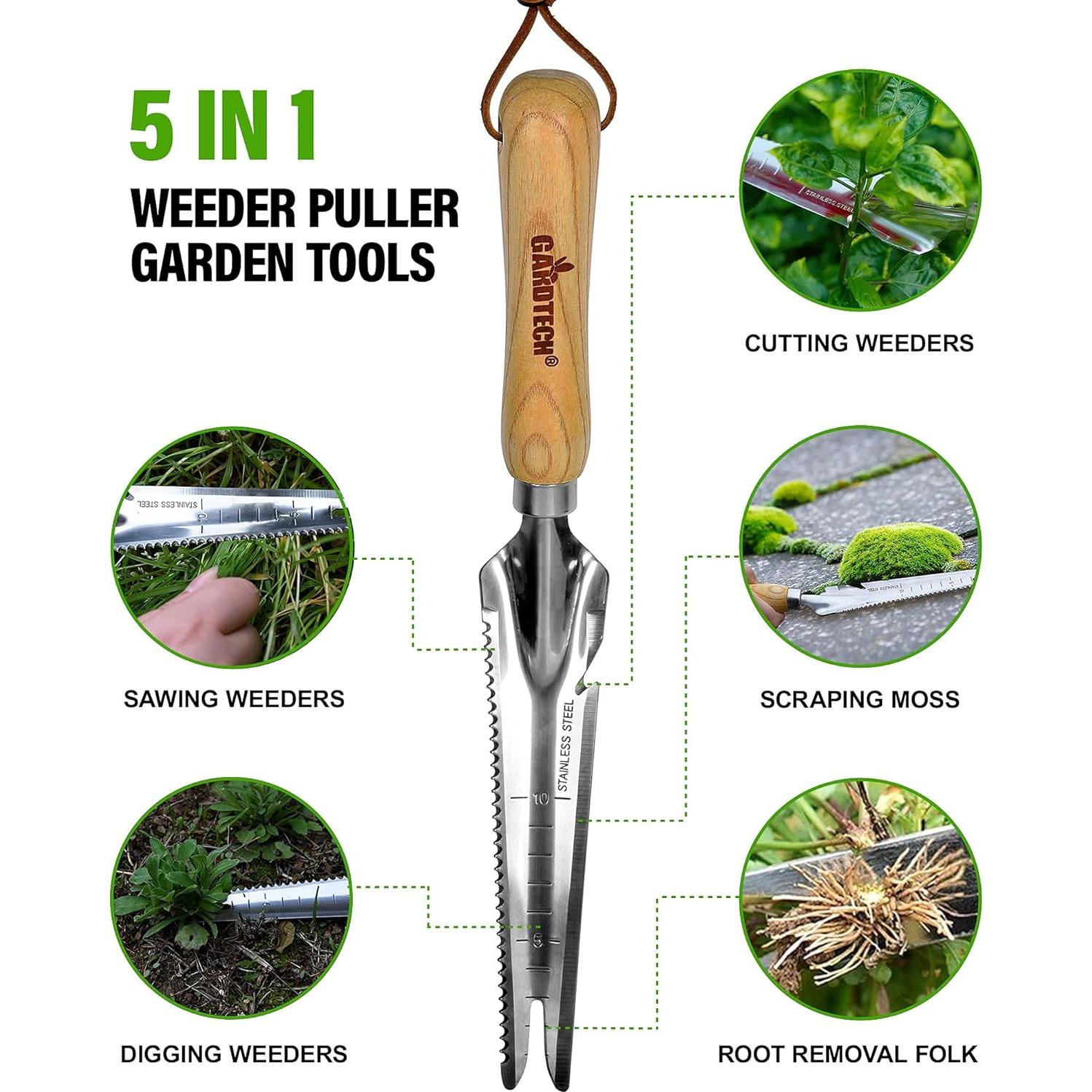 Juego de Herramientas de Jardín Gardtech 5 Piezas Acero Inoxidable