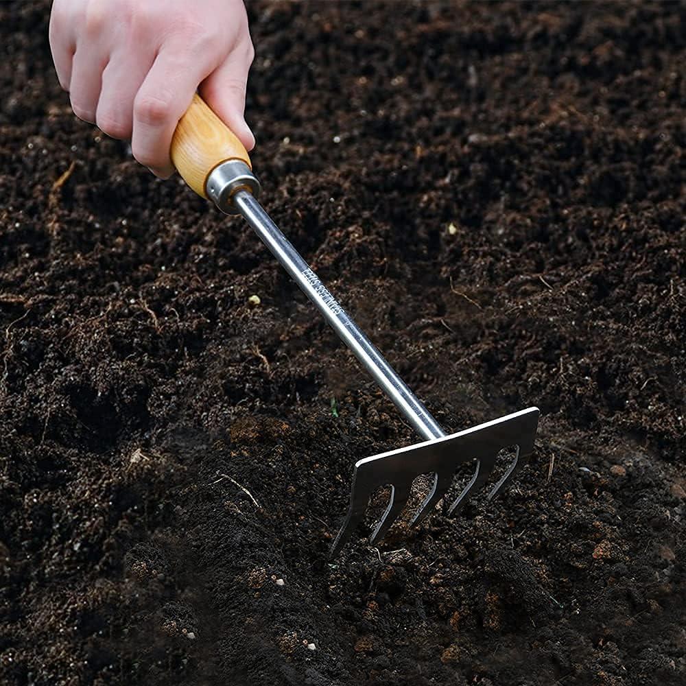 Juego de Herramientas de Jardín Gardtech 5 Piezas Acero Inoxidable