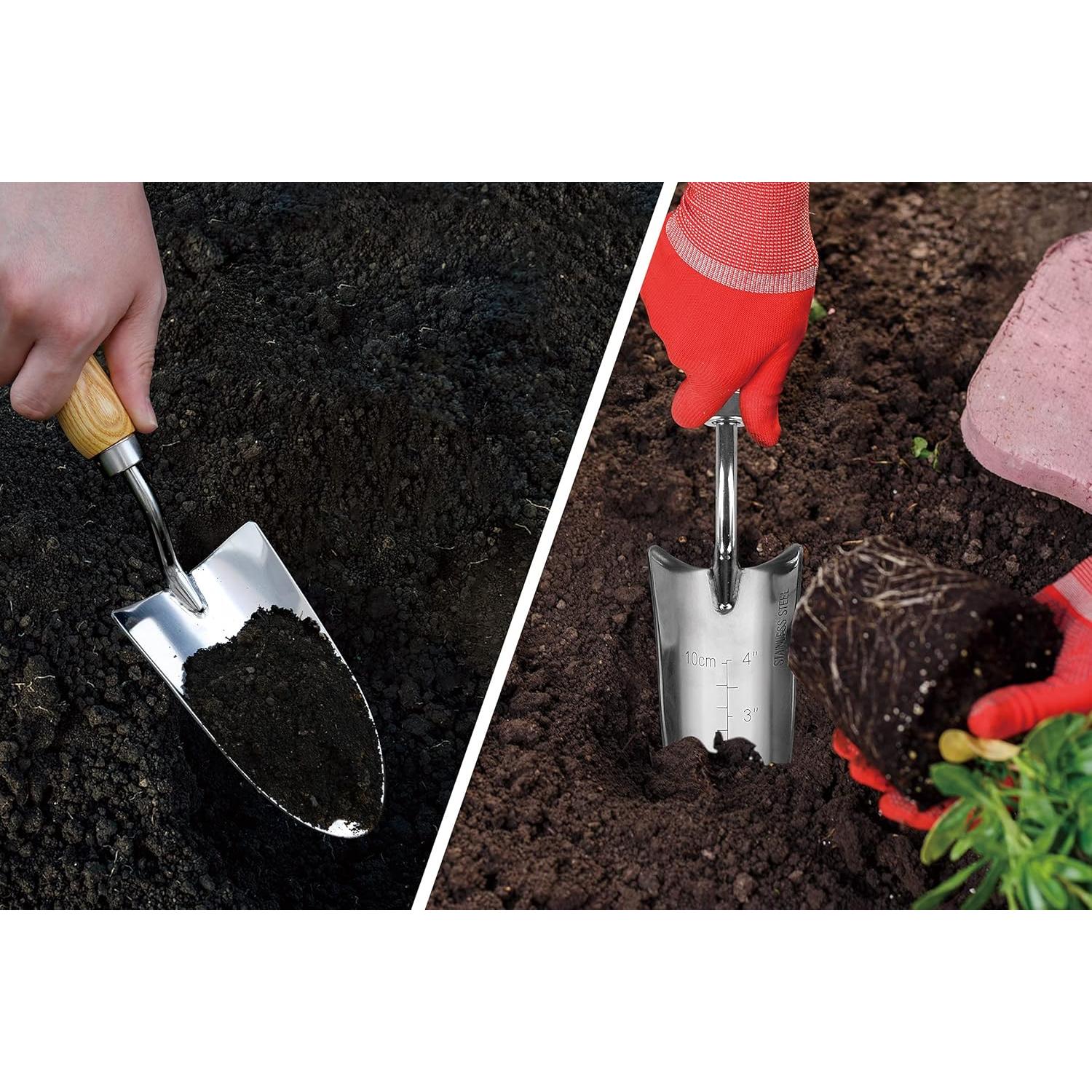 Juego de Herramientas de Jardín Gardtech 5 Piezas Acero Inoxidable