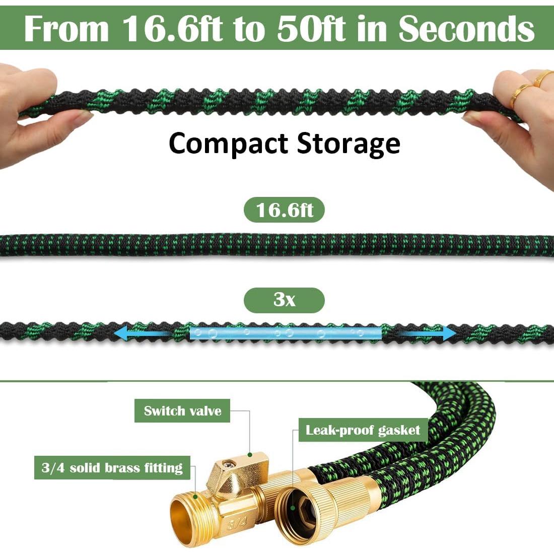 Kit de Jardinería RooTrimmer: 10 Macetas 19L, Manguera 15m, Probador 3 en 1