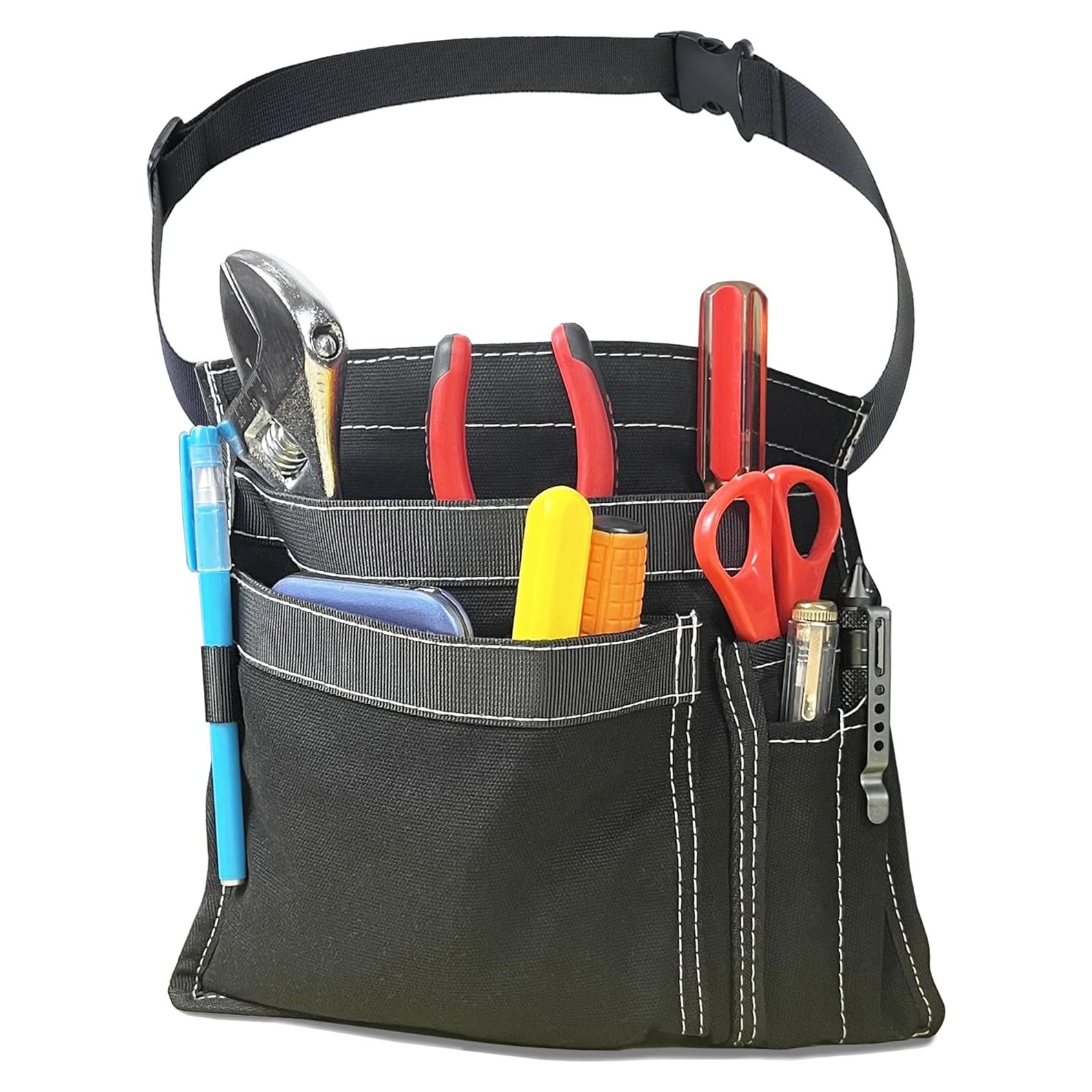 Funda de Cintura Utilitaria FAUDRECRO 5 Bolsillos Lona Negra