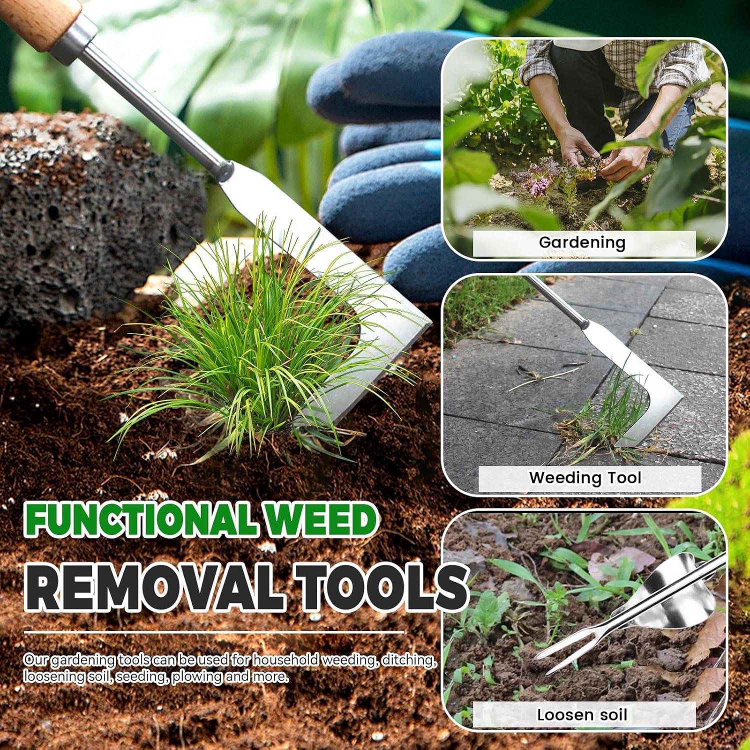 Juego de Herramientas de Jardinería Betinyar - Desmalezador Acero Inoxidable