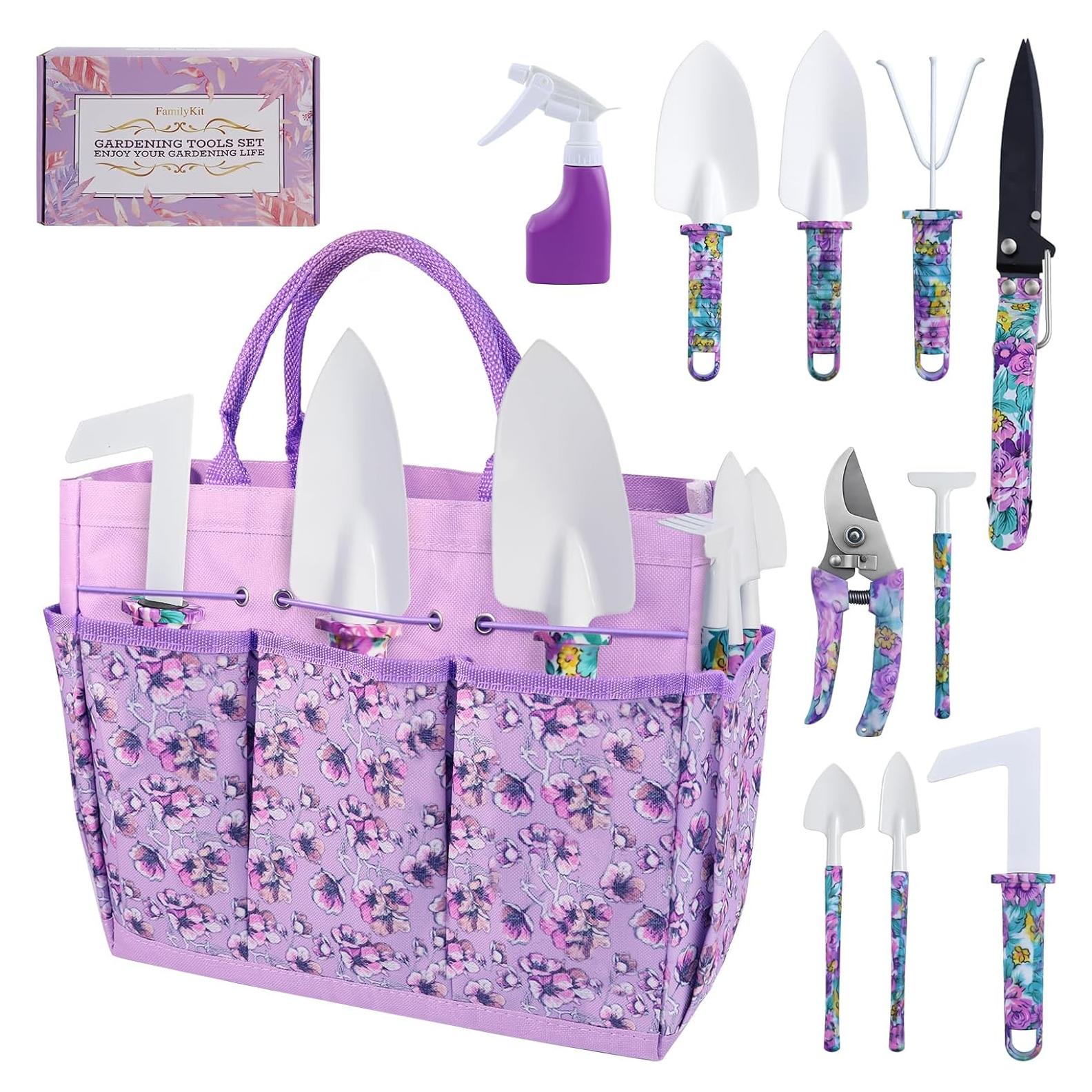 Juego de Herramientas de Jardinería 10 Piezas FamilyKit Floral