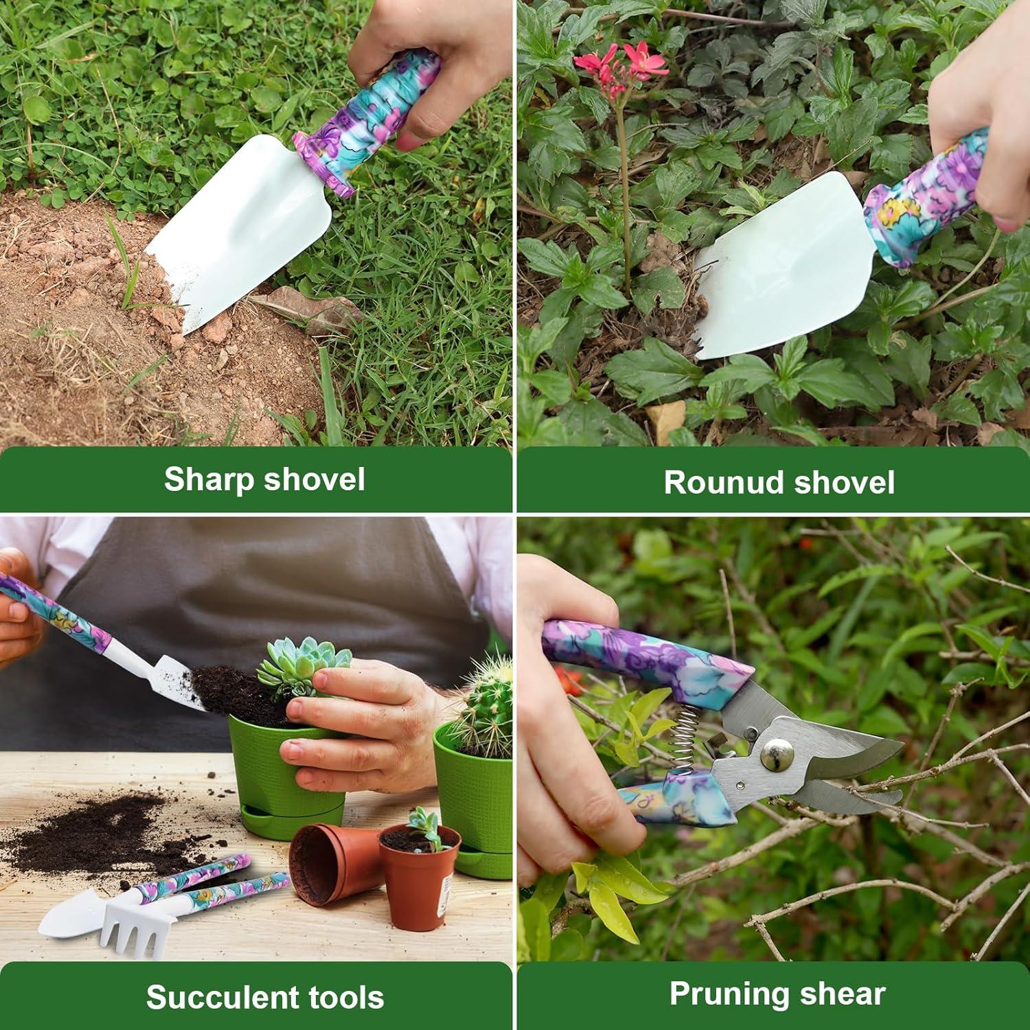 Juego de Herramientas de Jardinería 10 Piezas FamilyKit Floral