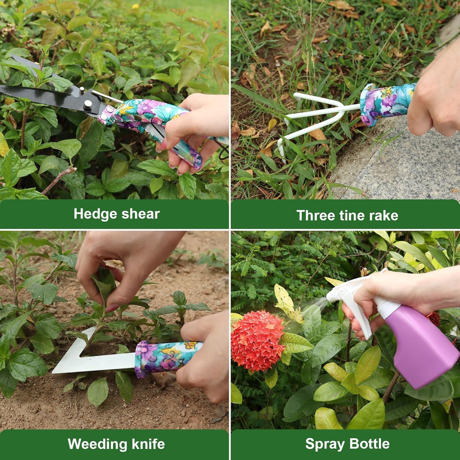 Juego de Herramientas de Jardinería 10 Piezas FamilyKit Floral