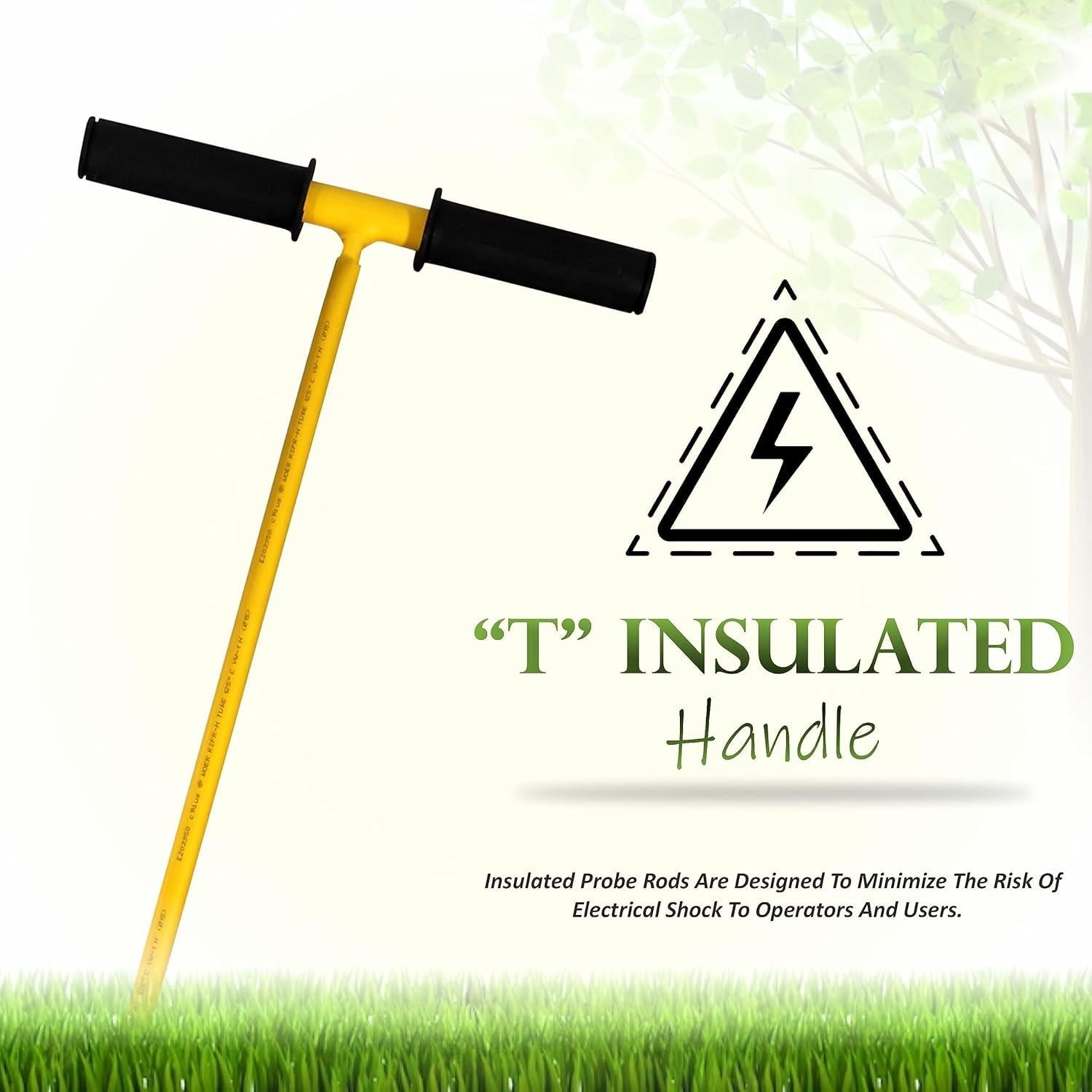 Varilla de Sonda de Suelo FEBTECH 121.92 cm Aislada Metal