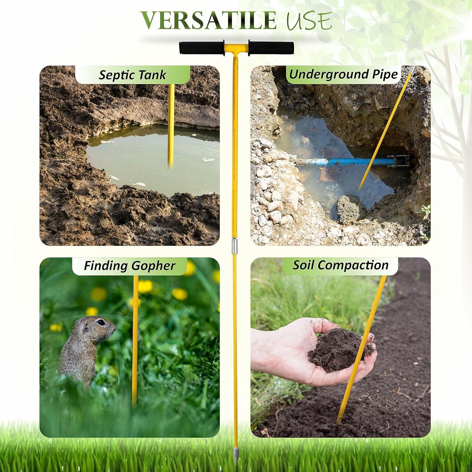 Varilla de Sonda de Suelo FEBTECH 121.92 cm Aislada Metal