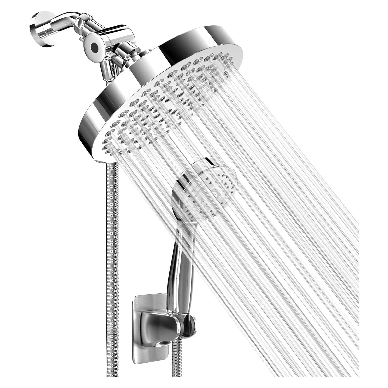 Cabezal de Ducha Heatsistence 6" Alta Presión con Manguera 177.8 cm