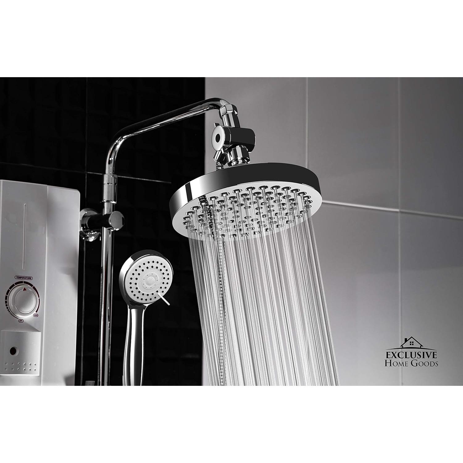 Cabezal de Ducha Heatsistence 6" Alta Presión con Manguera 177.8 cm