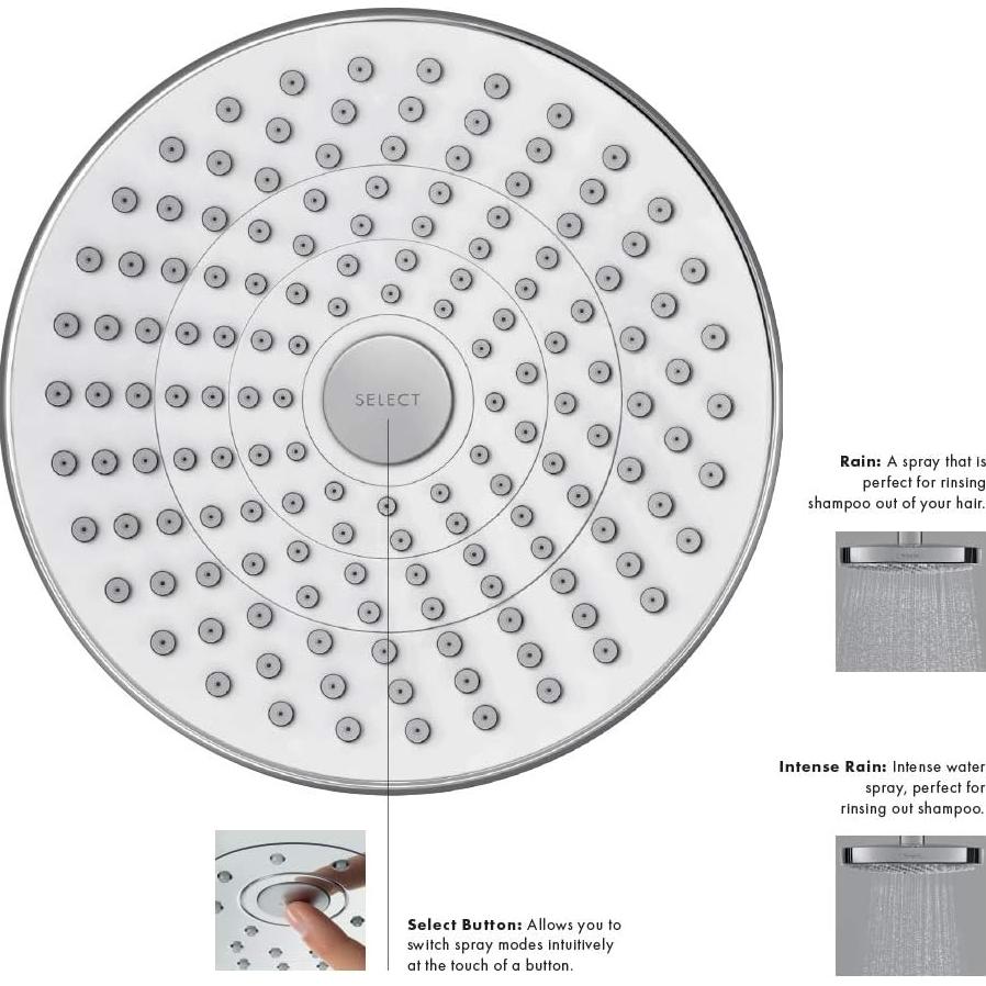 Cabezal de Ducha Hansgrohe Croma Select S 7" Cromo EcoRight