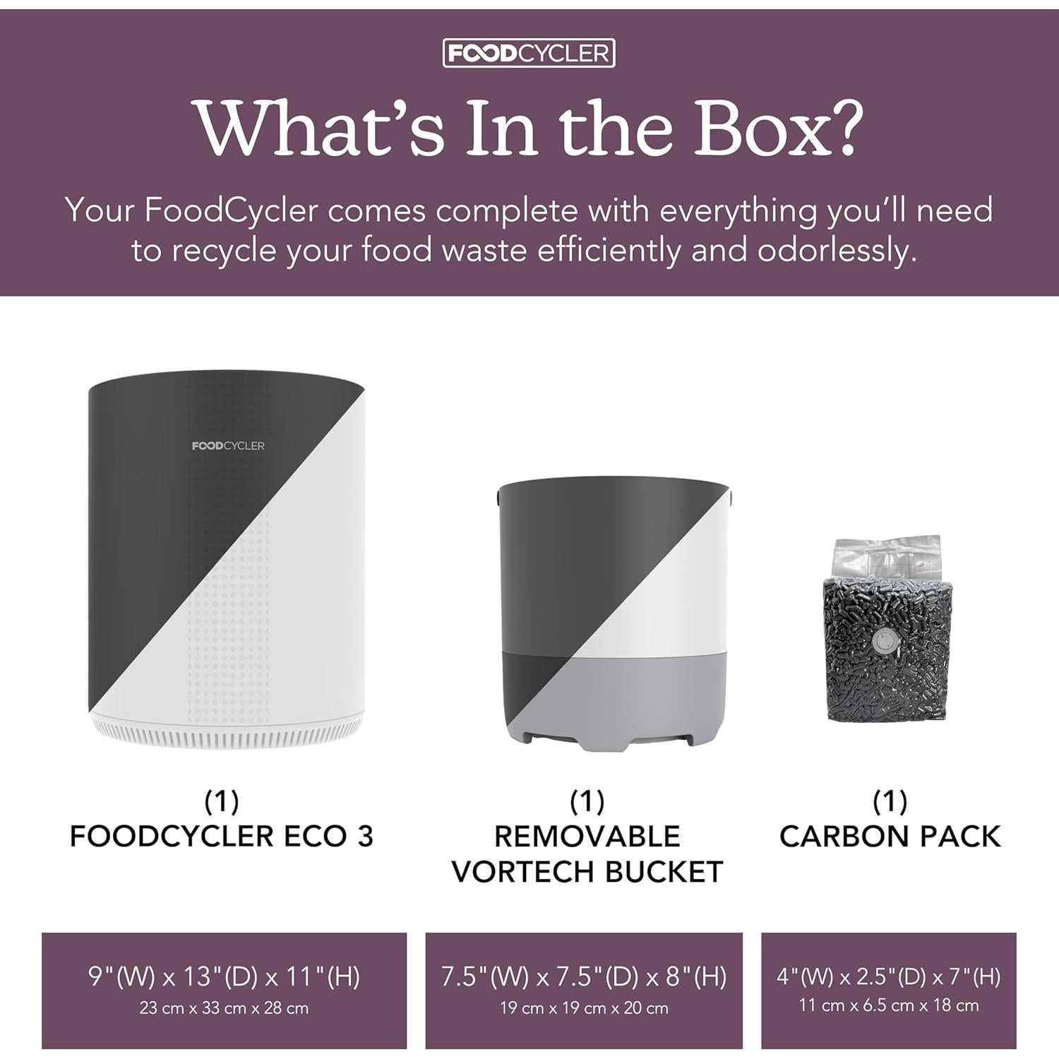 Triturador de Desechos Alimentarios Food Cycler Eco 3.5L Gris