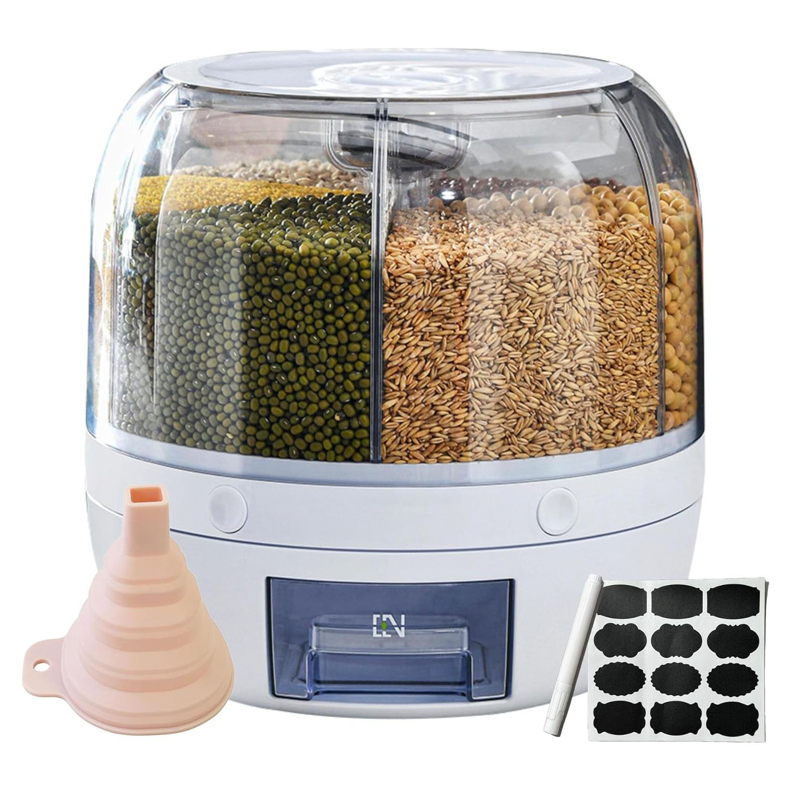 Distribuidor de Granos Rotativo WYSYZJJ 27cm - Almacenamiento Sellado