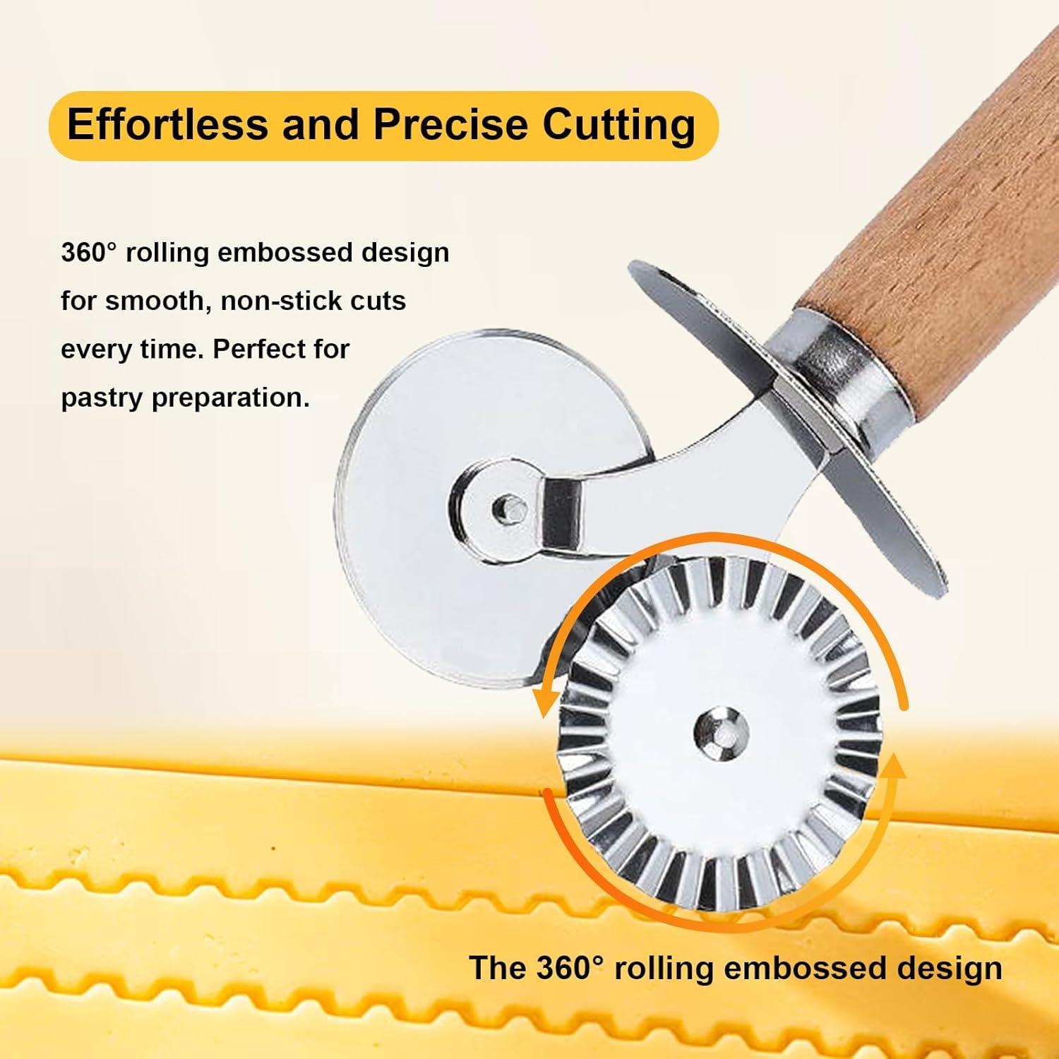 Cortador Doble de Pastelería YFANITI - Acero Inoxidable 18cm