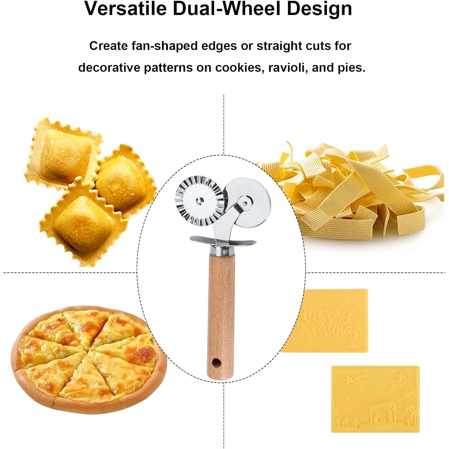 Cortador Doble de Pastelería YFANITI - Acero Inoxidable 18cm