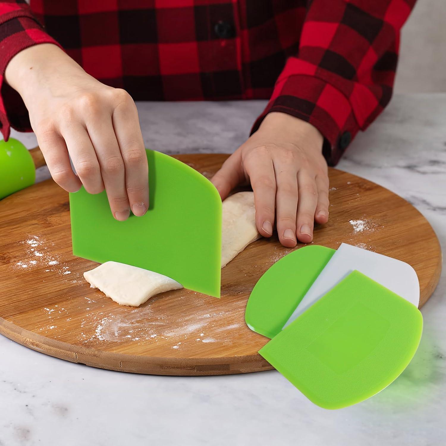 Conjunto de Raspadores de Masa 6 Piezas Wahijihe Plástico