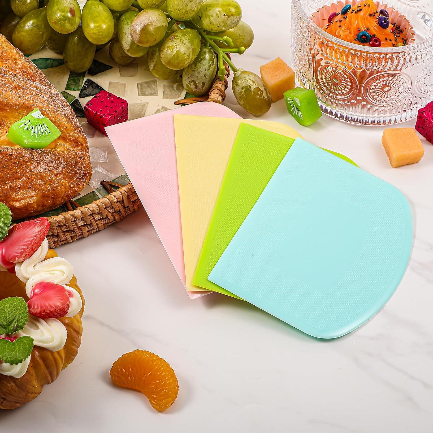 24 Raspadores de Masa Flexibles AojSup - Plástico PE Grado Alimenticio