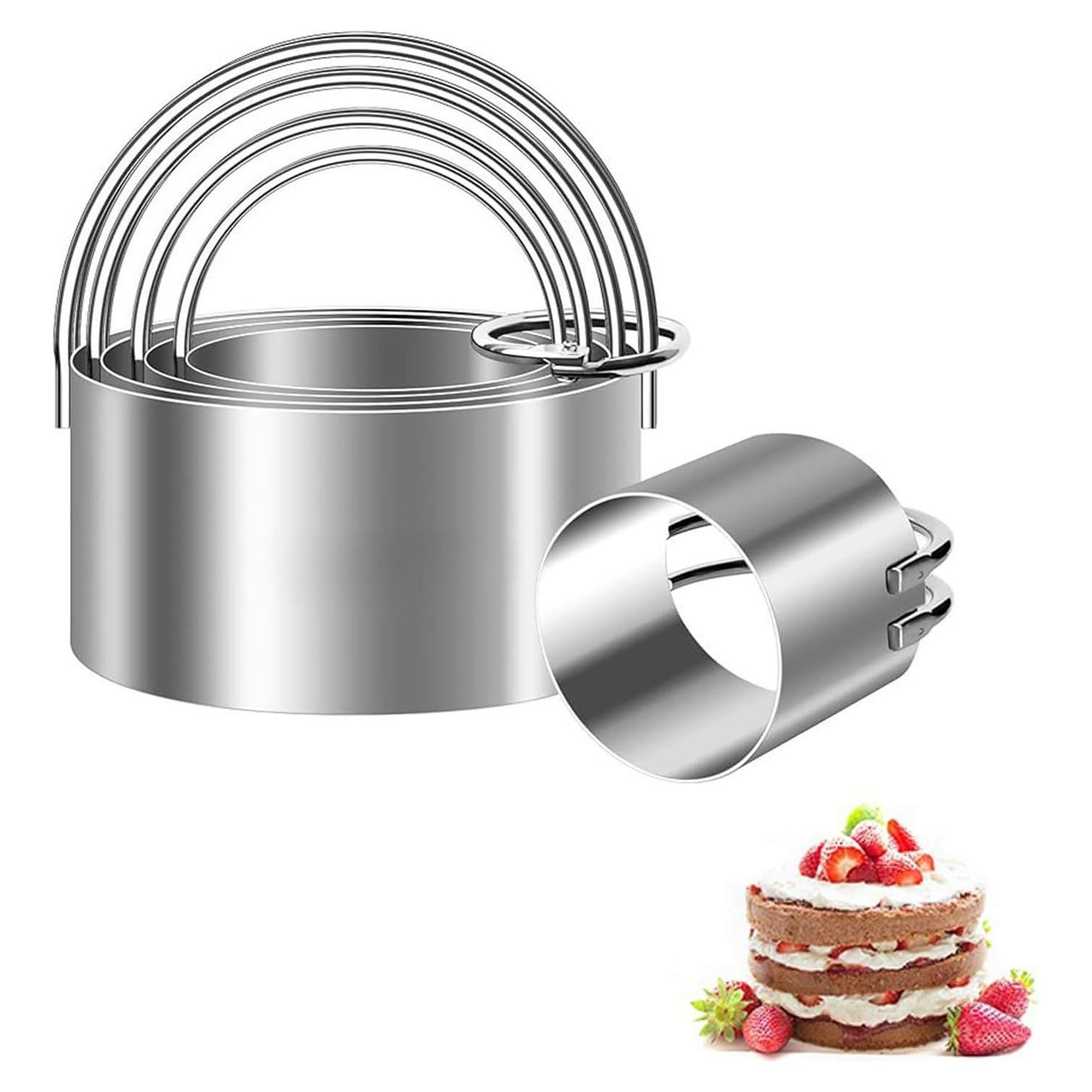 Juego de Cortadores de Galletas Hcirjhie 5 Piezas Acero Inoxidable