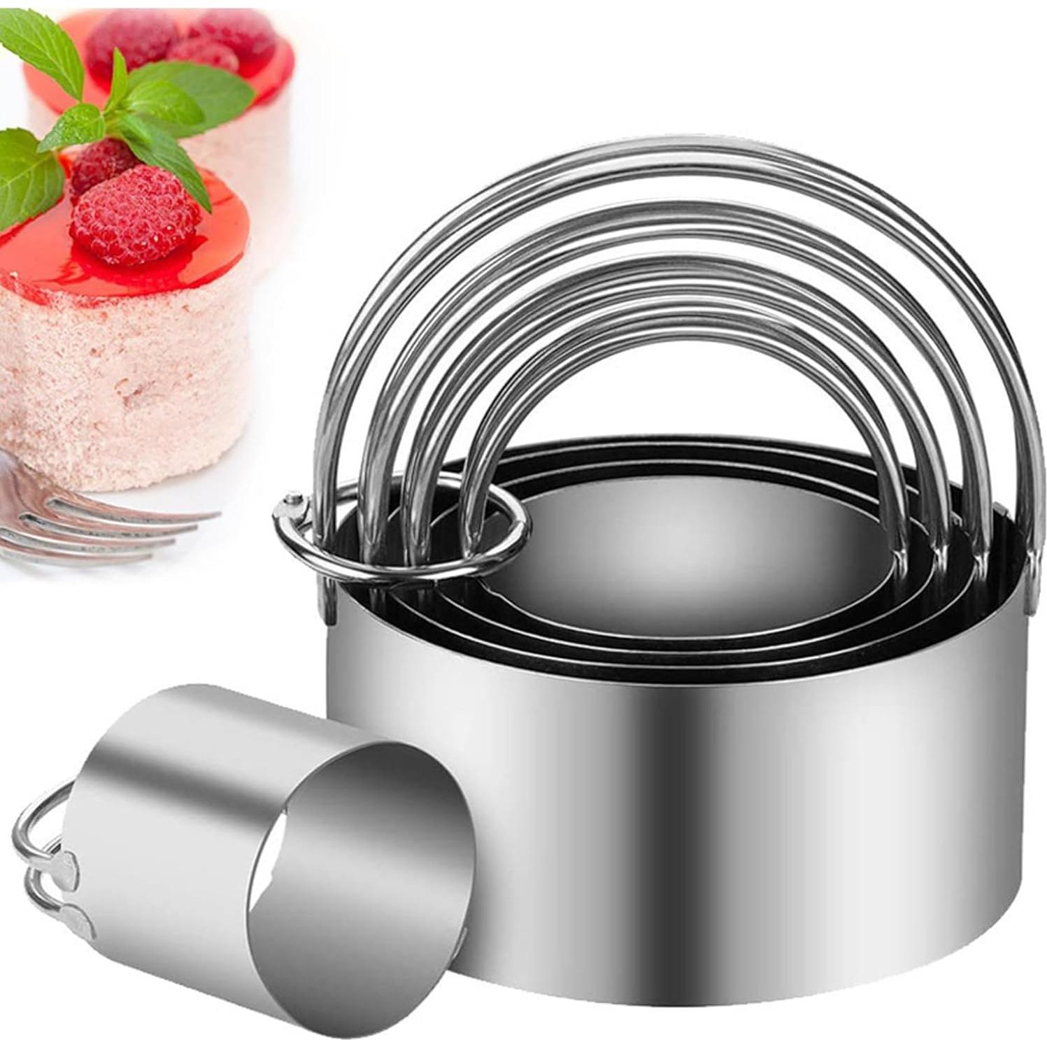 Juego de Cortadores de Galletas Hcirjhie 5 Piezas Acero Inoxidable