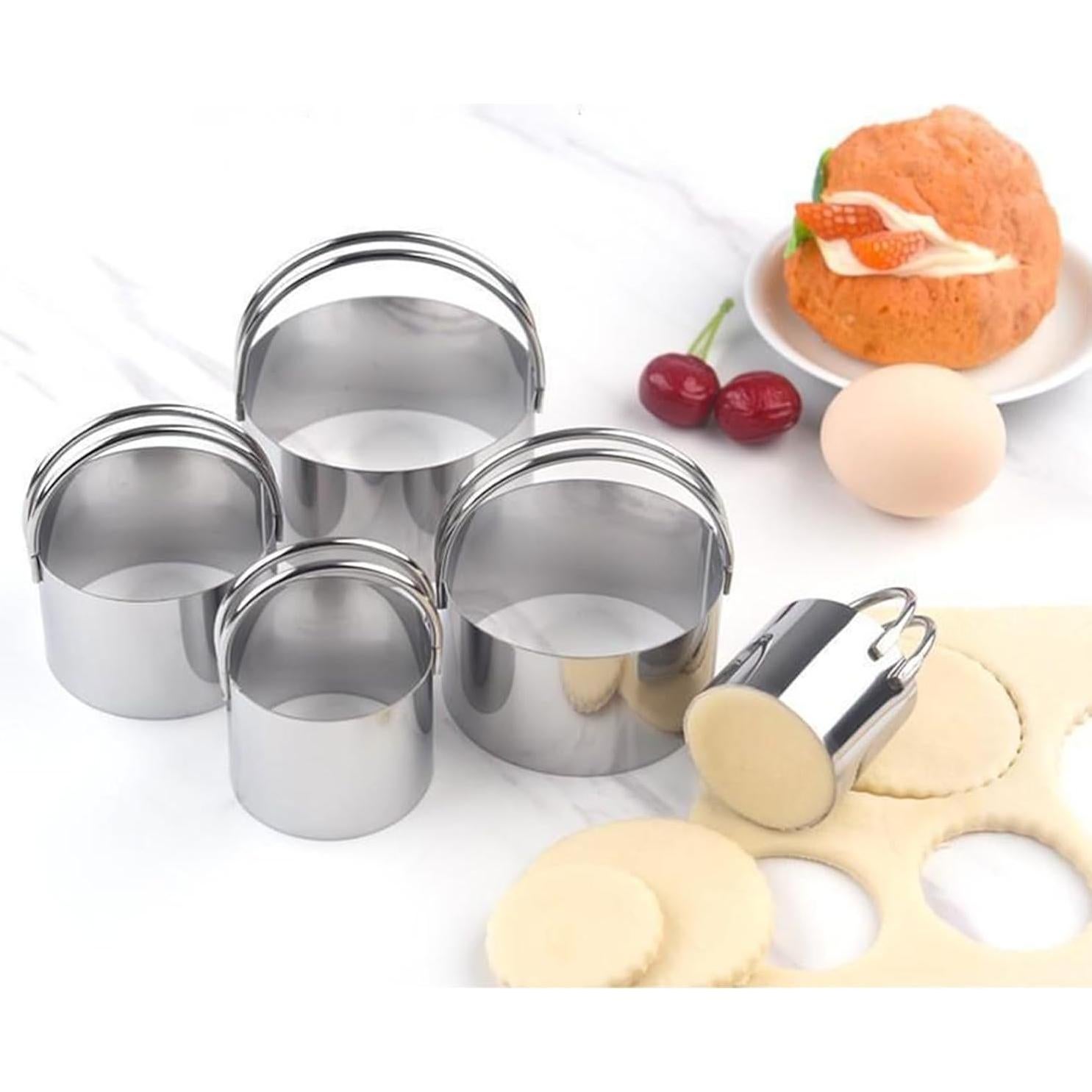 Juego de Cortadores de Galletas Hcirjhie 5 Piezas Acero Inoxidable