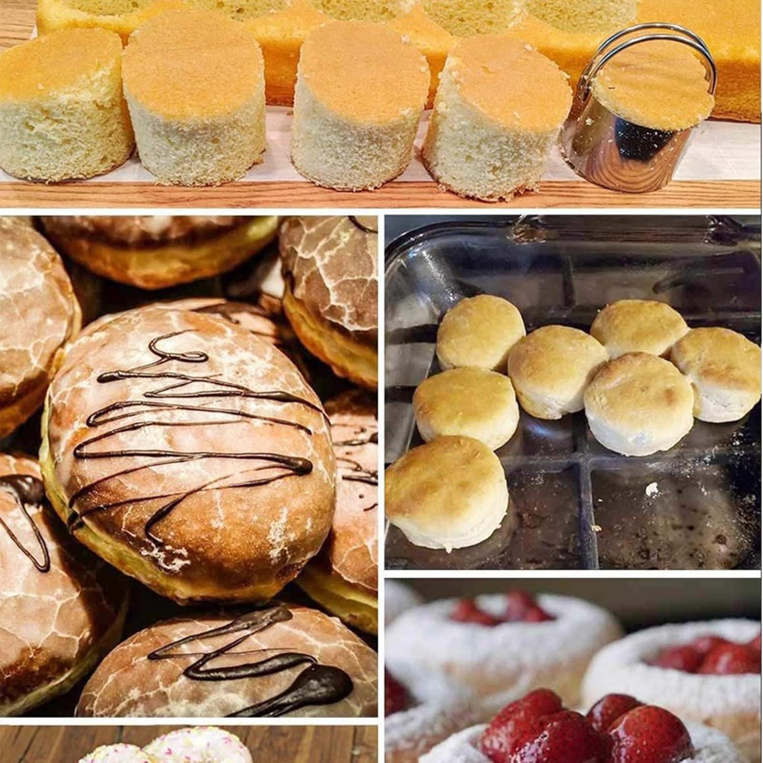 Juego de Cortadores de Galletas Hcirjhie 5 Piezas Acero Inoxidable