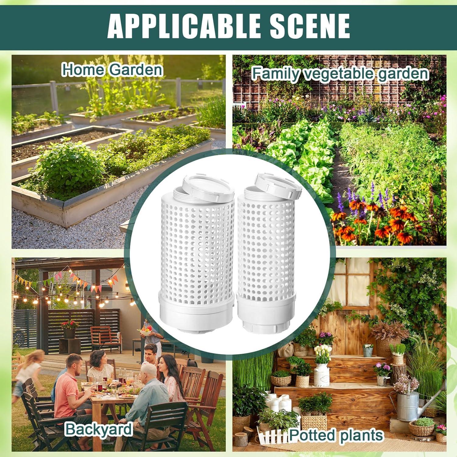 Contenedor de Compostaje Blosssound 4 Pcs PVC Jardín 30x16cm