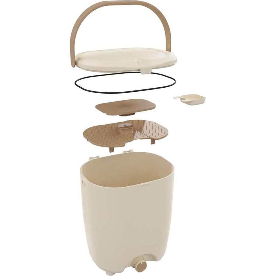 Compostador de Cocina Hozelock Pure 15L Plástico Blanco